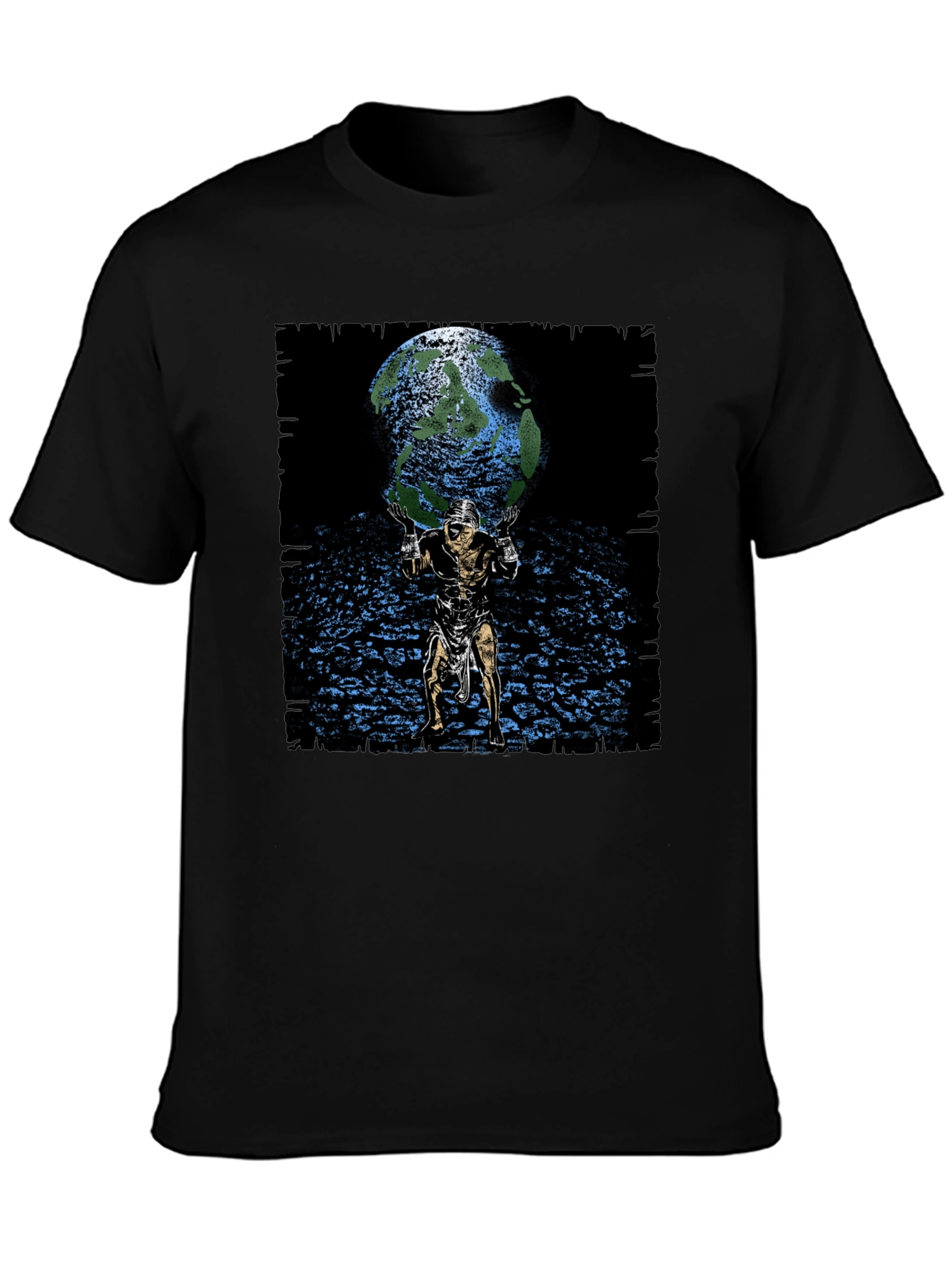 Atlas Holding World Graphic Tee - Black