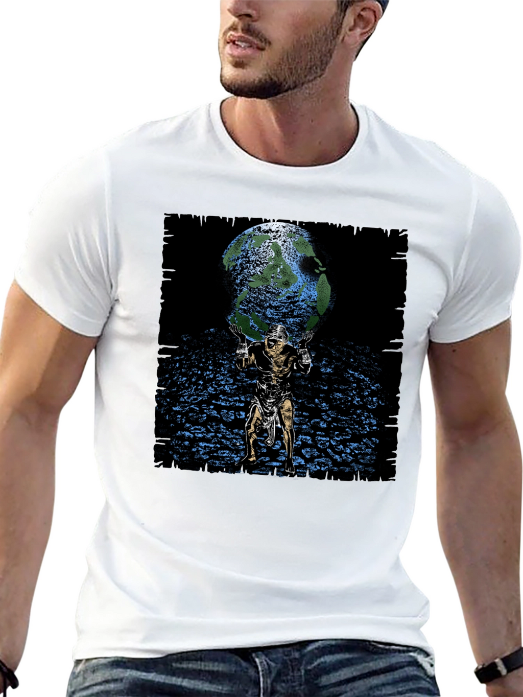 Atlas Holding World Graphic Tee - Black