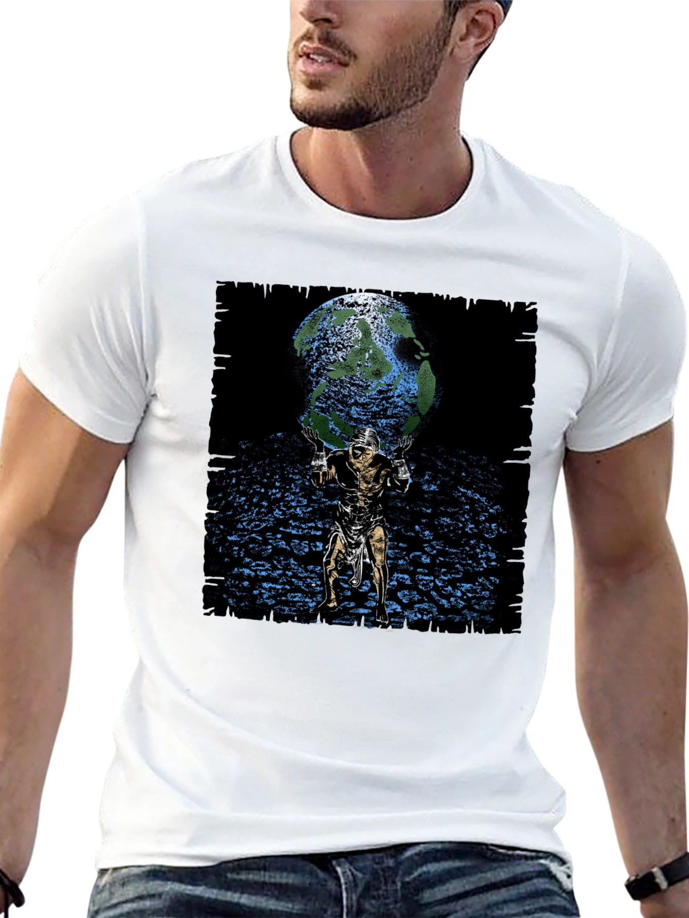 Atlas Holding World Graphic Tee - Black
