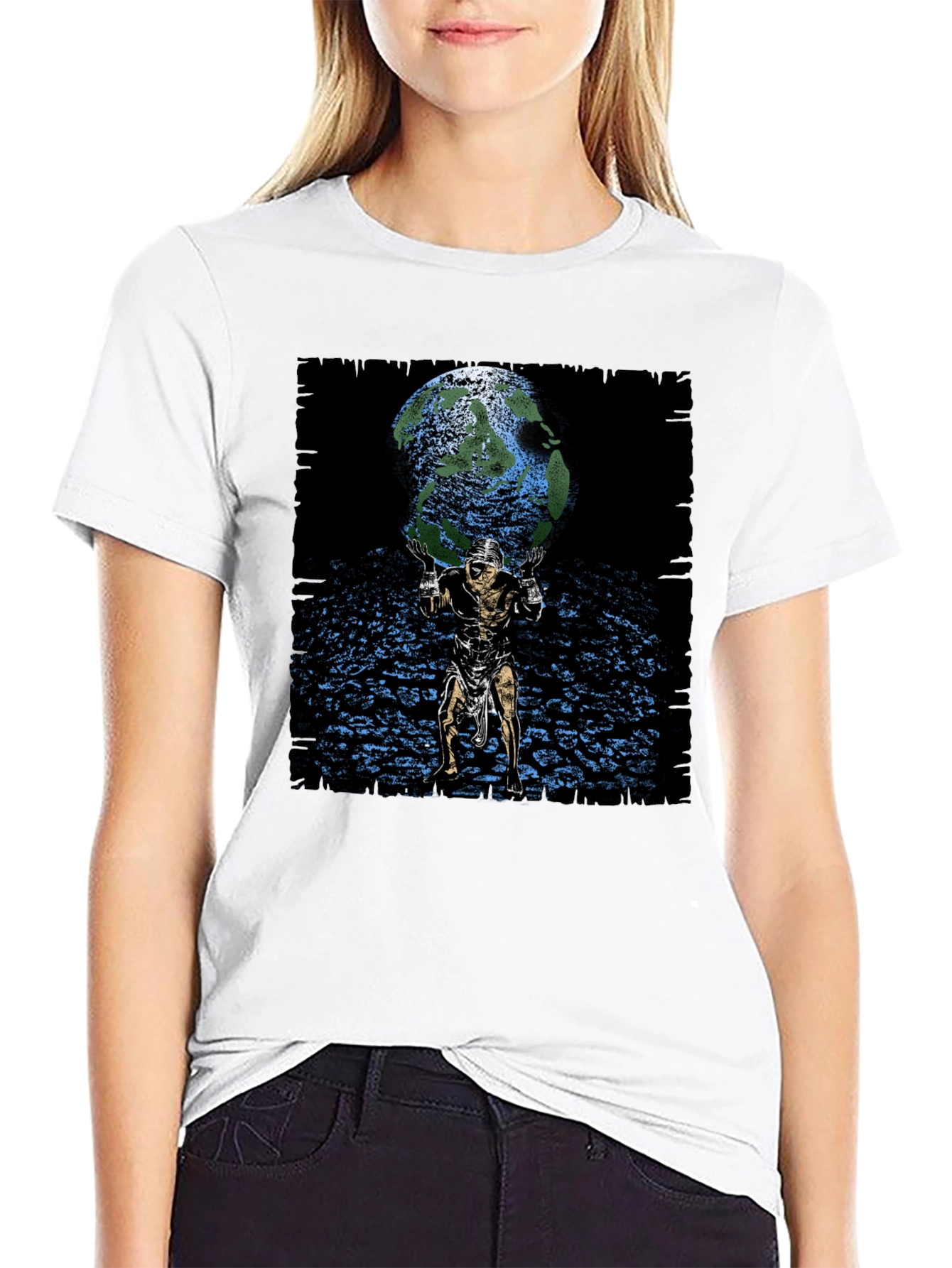 Atlas Holding World Graphic Tee - Black