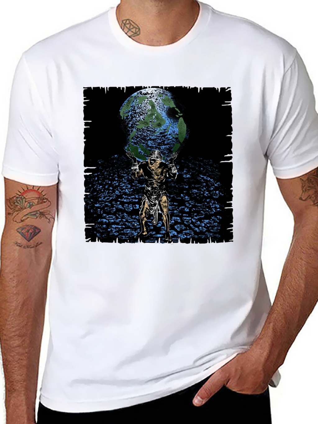 Atlas Holding World Graphic Tee - Black