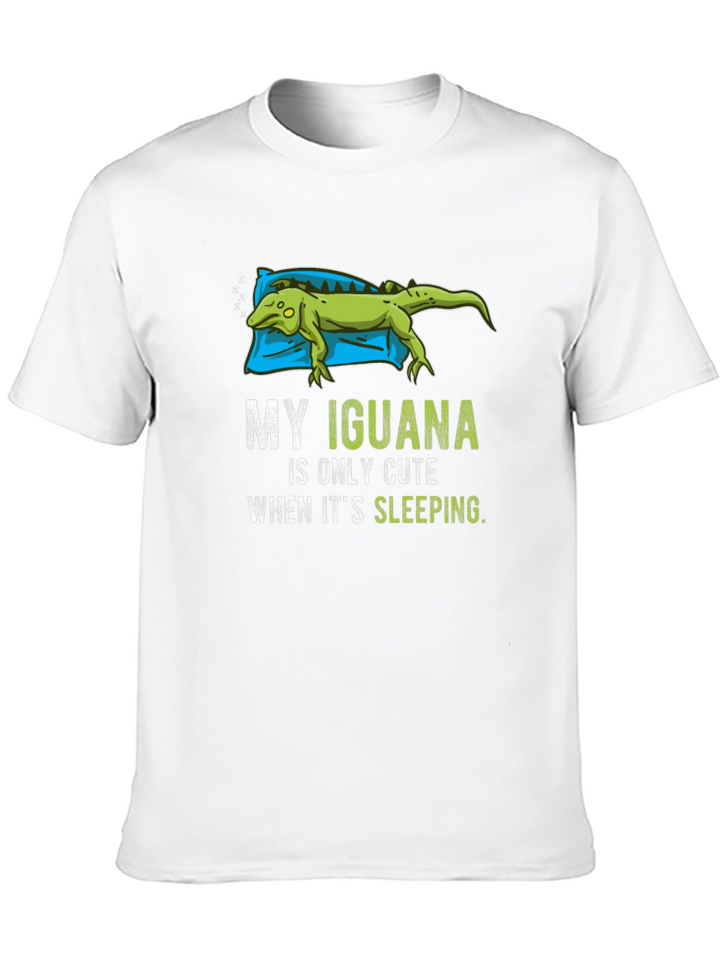 Funny Iguana Sleeping T-Shirt