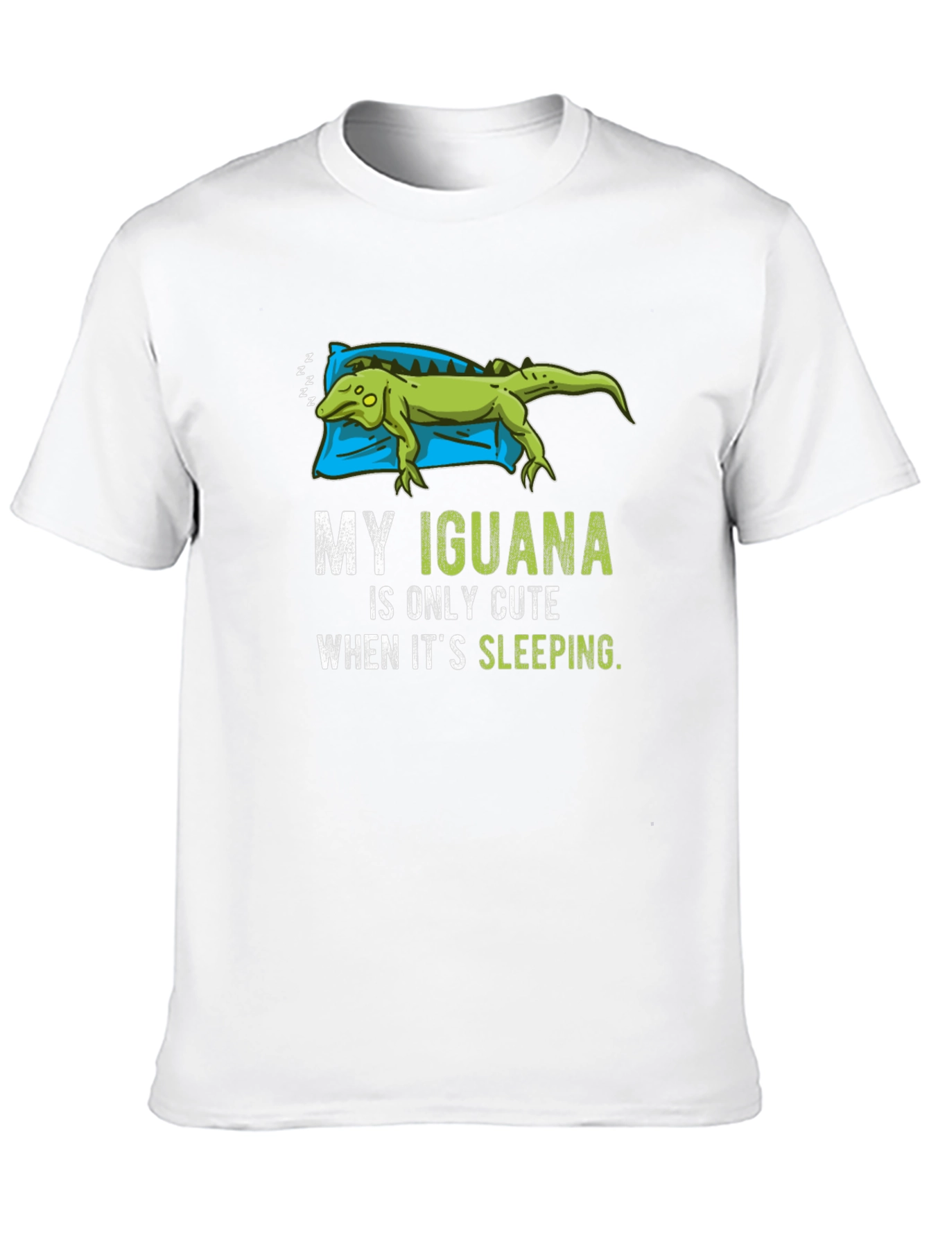 Funny Iguana Sleeping T-Shirt