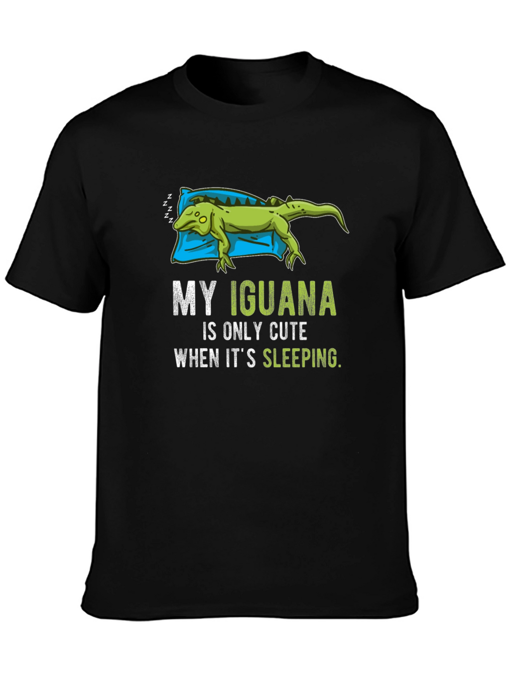 Funny Iguana Sleeping T-Shirt