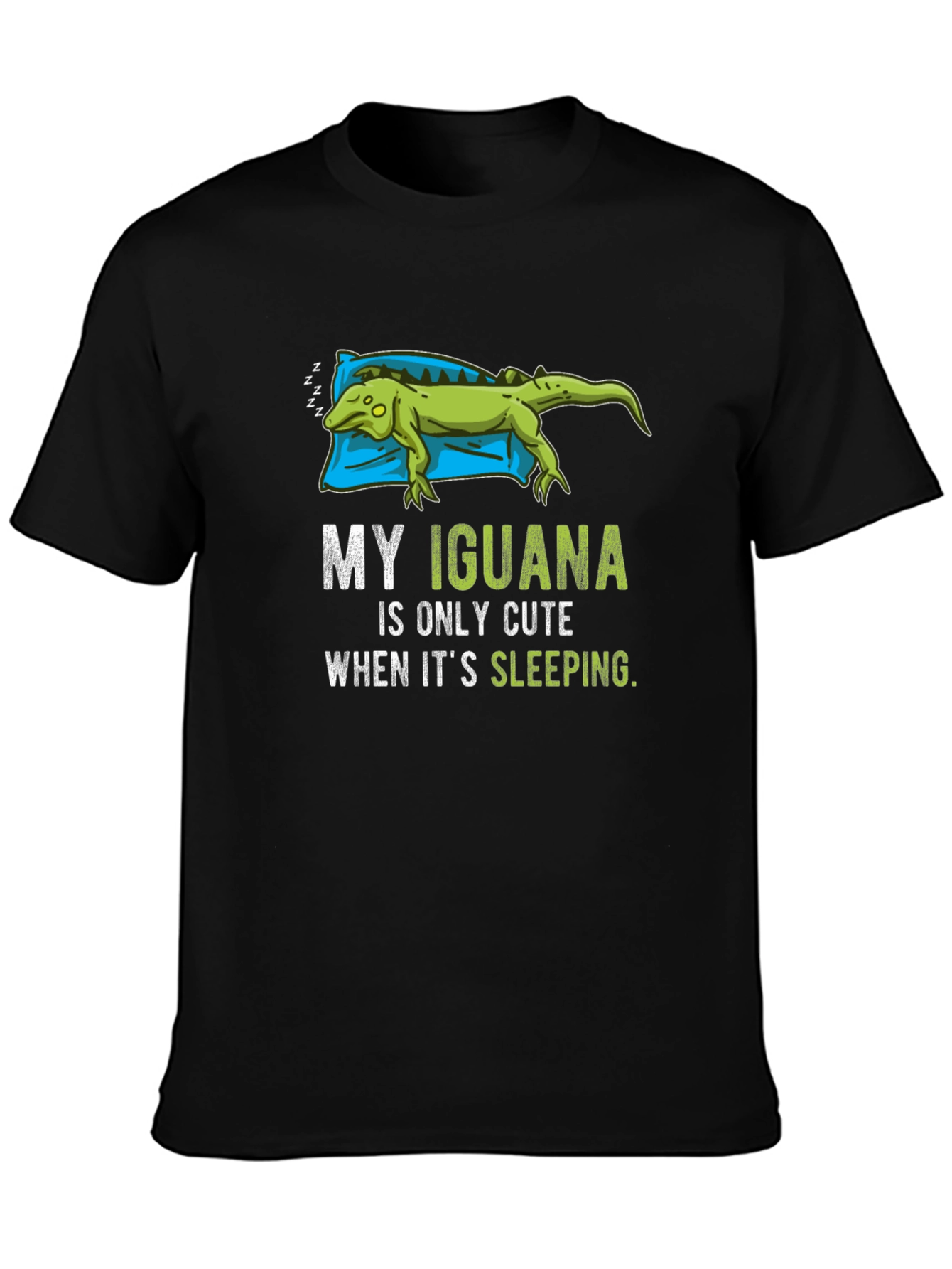 Funny Iguana Sleeping T-Shirt