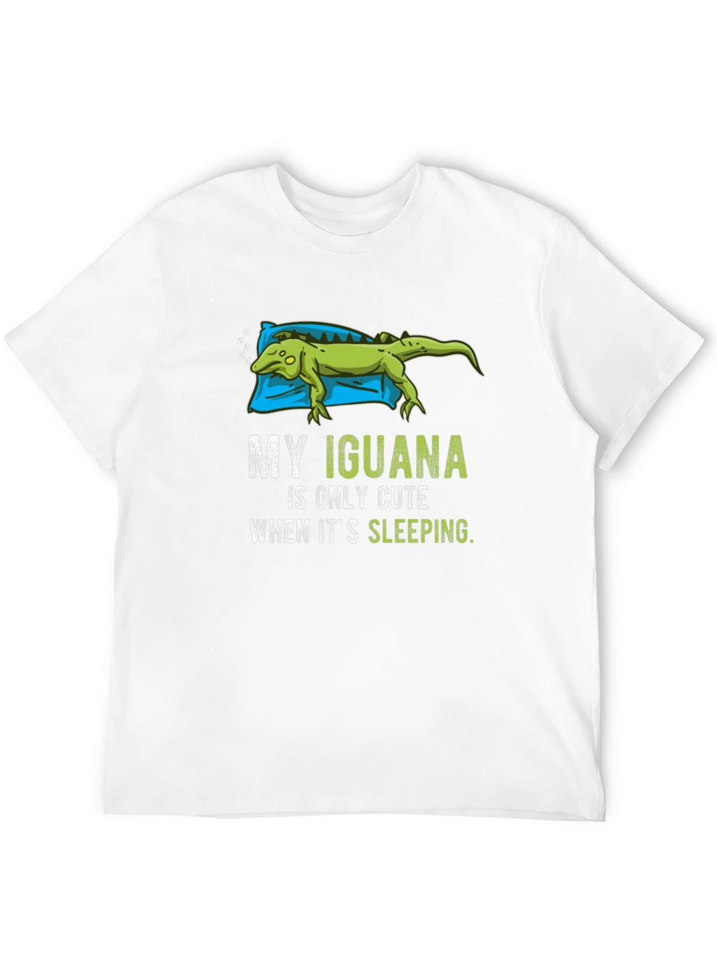Funny Iguana Sleeping T-Shirt