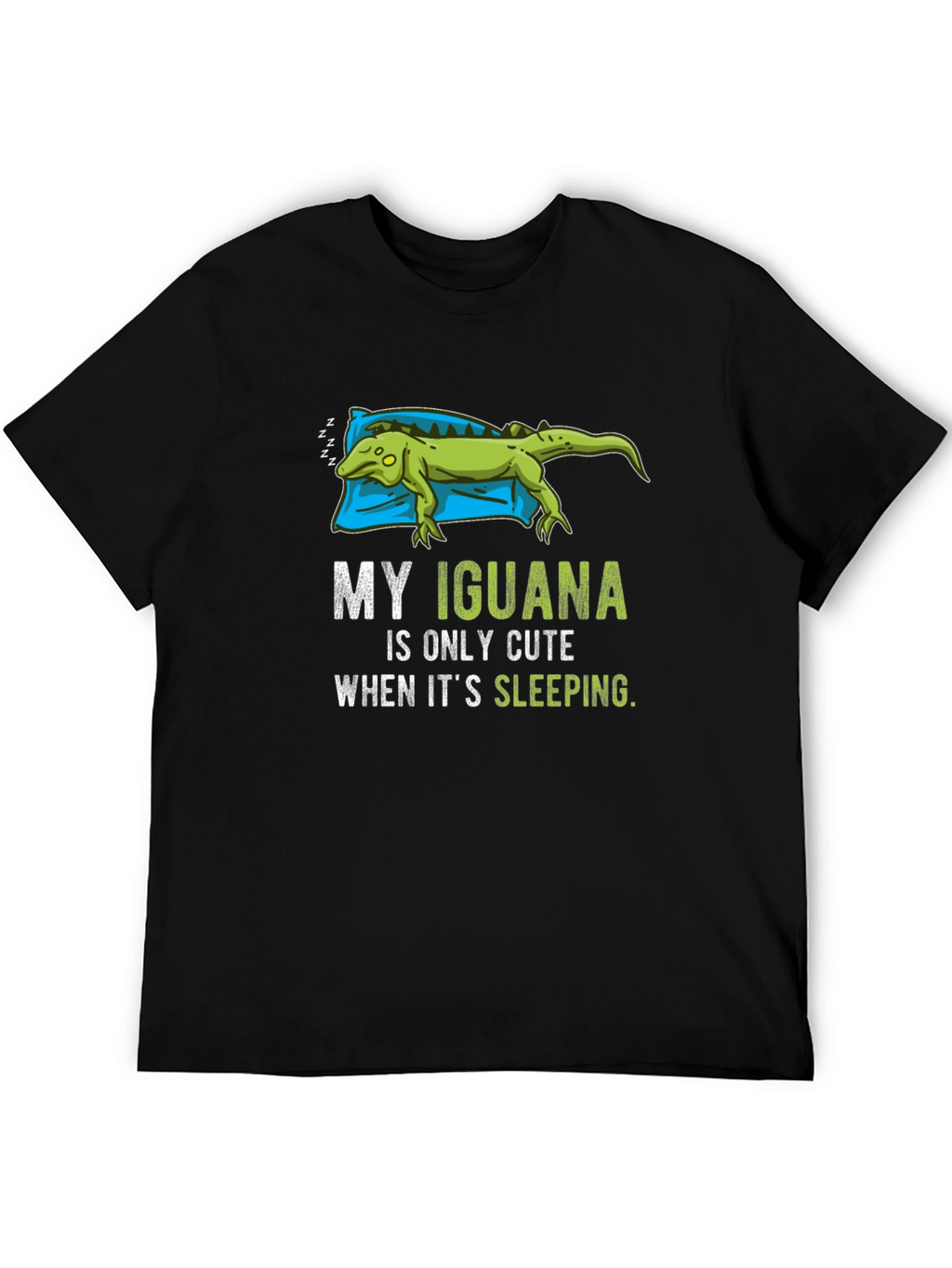 Funny Iguana Sleeping T-Shirt