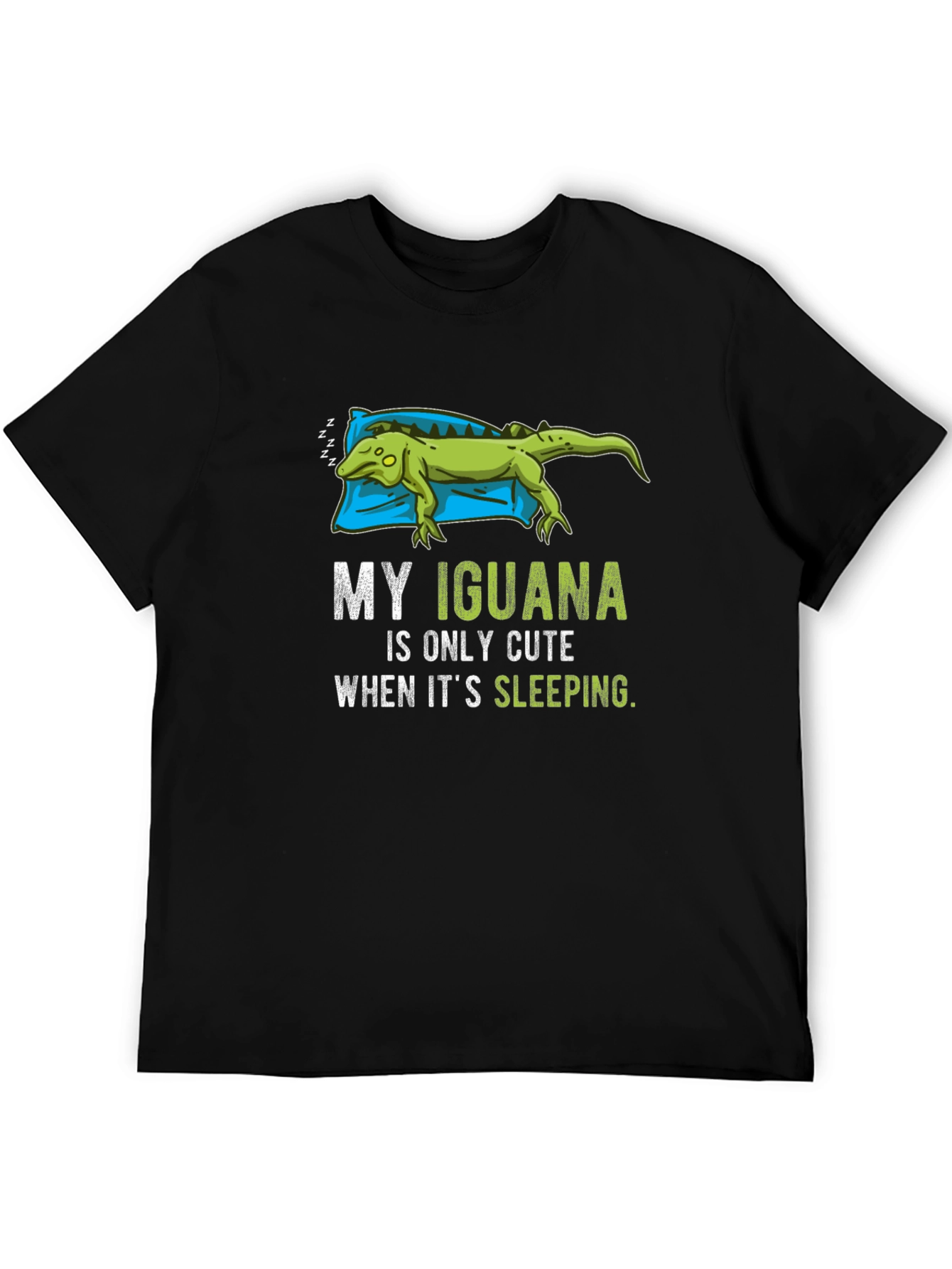 Funny Iguana Sleeping T-Shirt