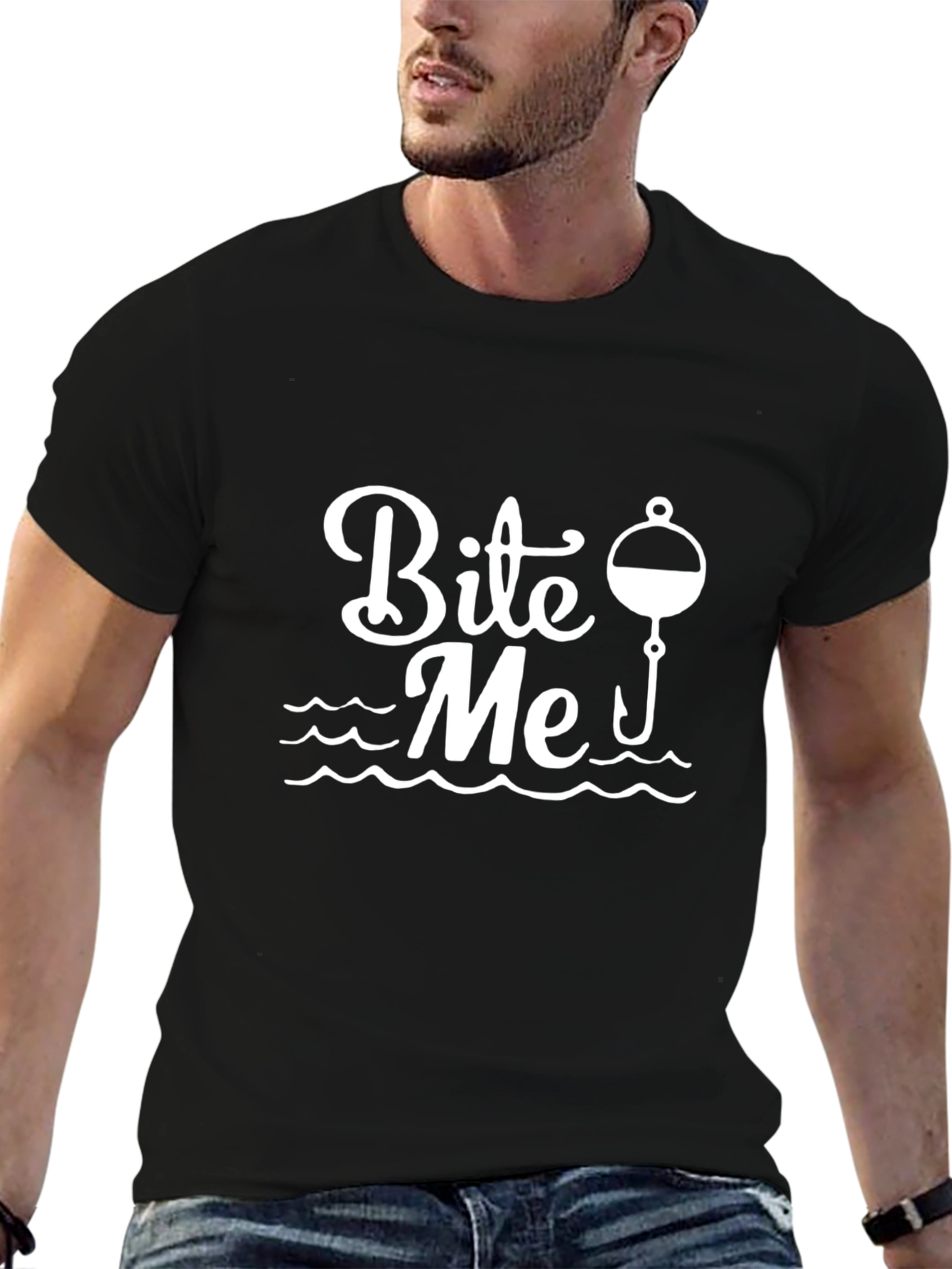 Bite Me Fishing T-Shirt - Humor Angler Tee
