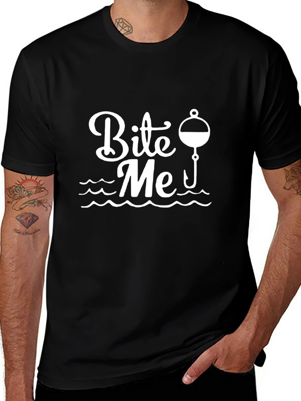 Bite Me Fishing T-Shirt - Humor Angler Tee