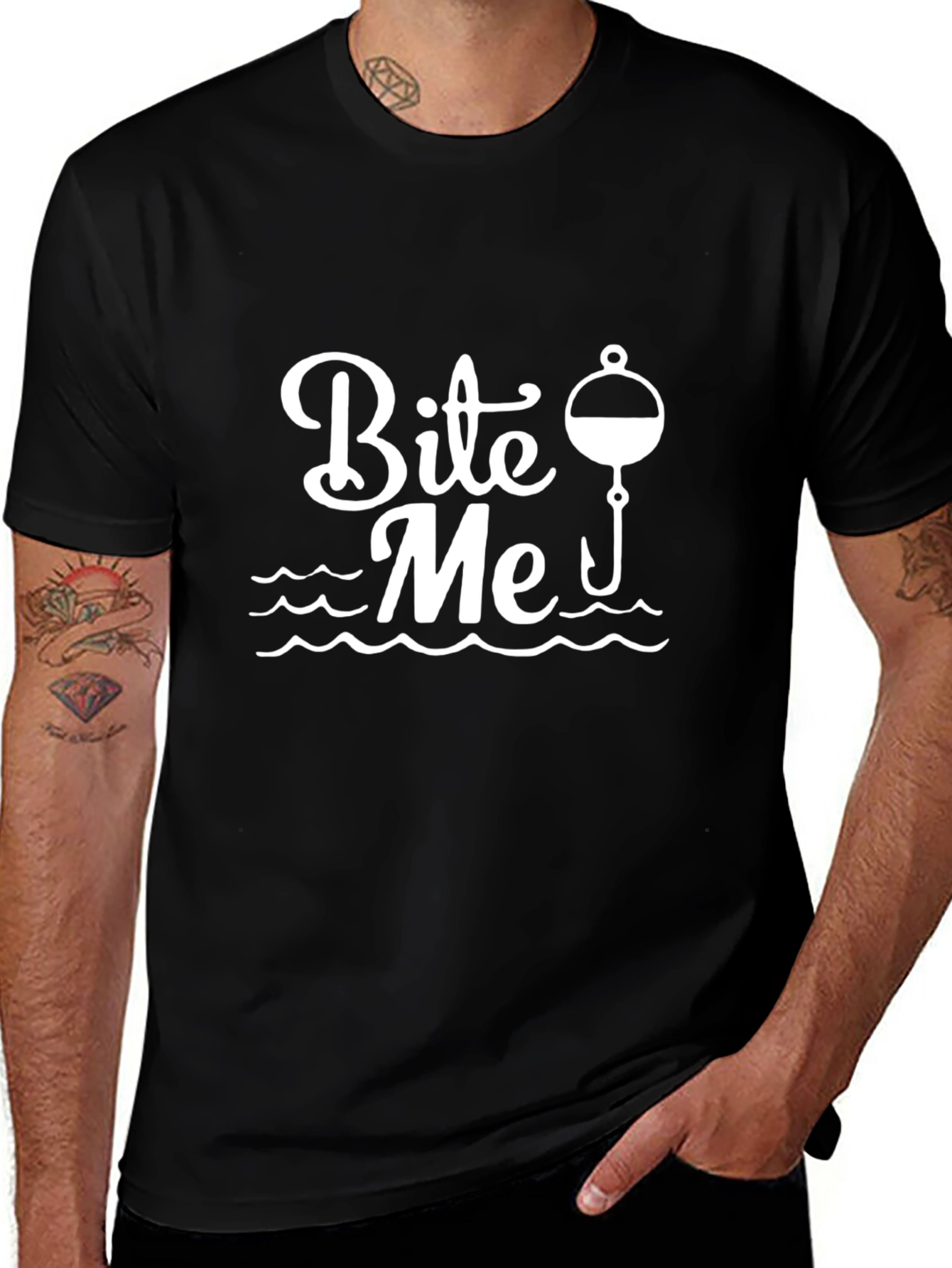 Bite Me Fishing T-Shirt - Humor Angler Tee