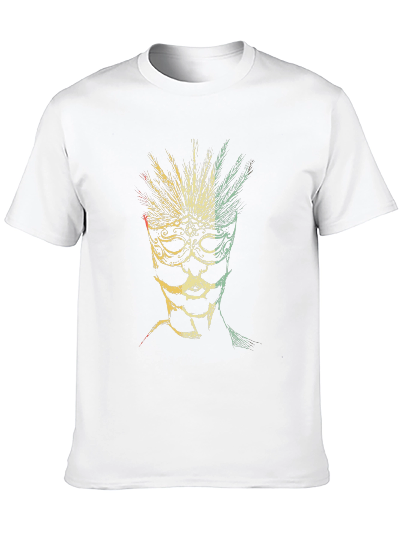 Mask Graphic Tee - Unique Design
