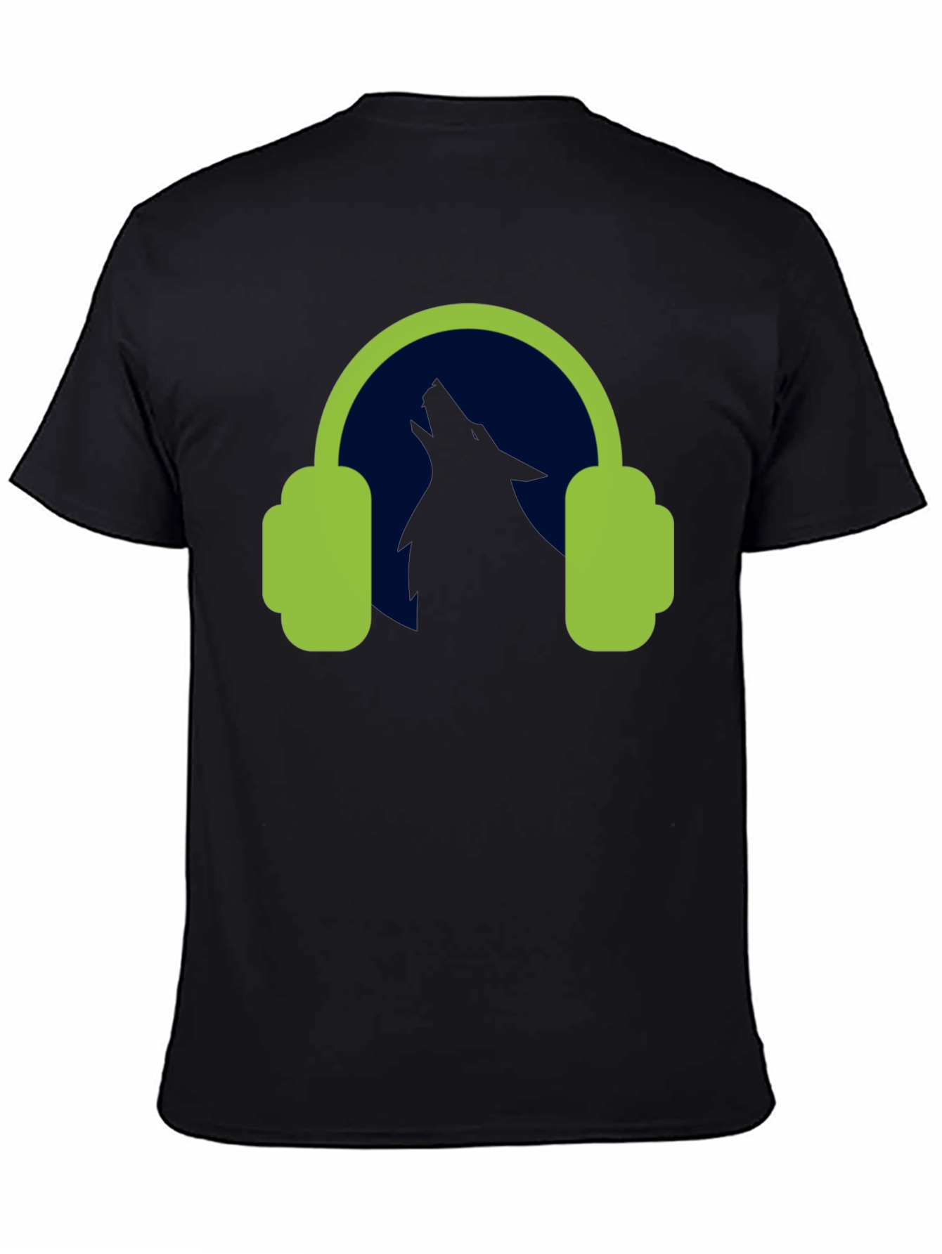 Wolf Headphones Graphic Tee