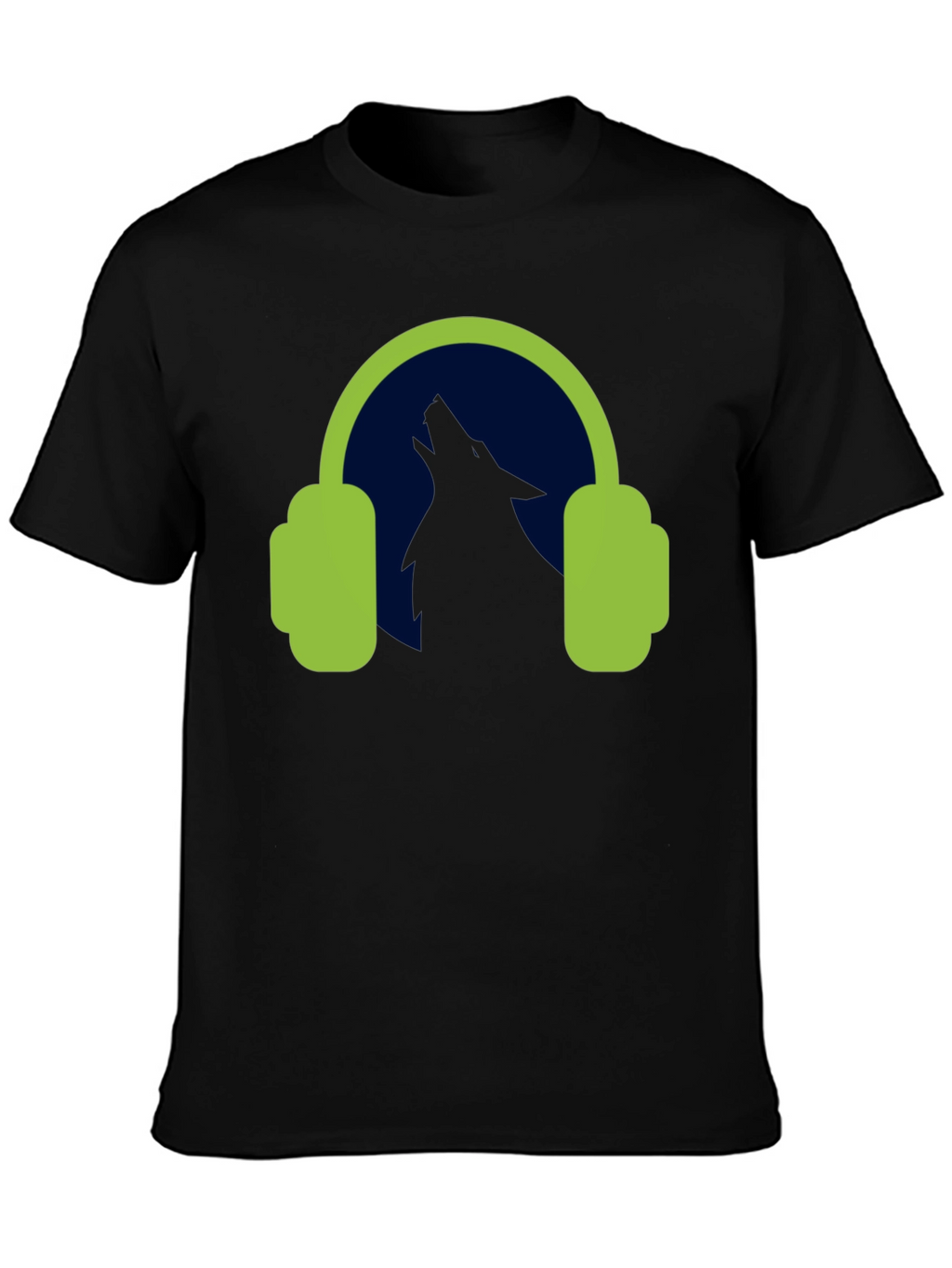 Wolf Headphones Graphic Tee