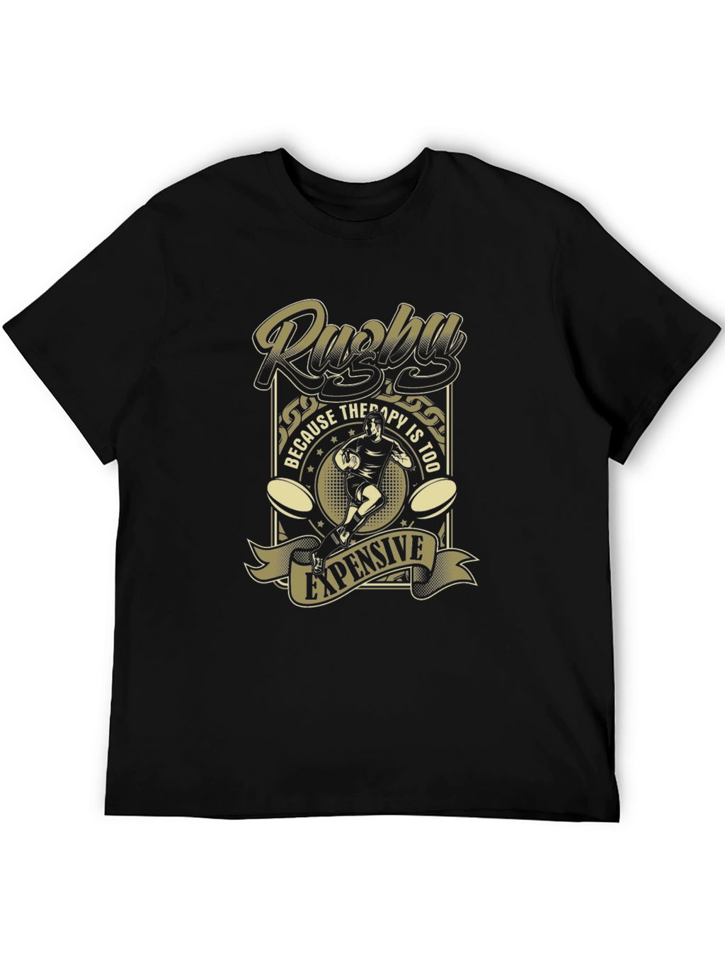 Rugby Therapy T-Shirt - Funny Sport Tee