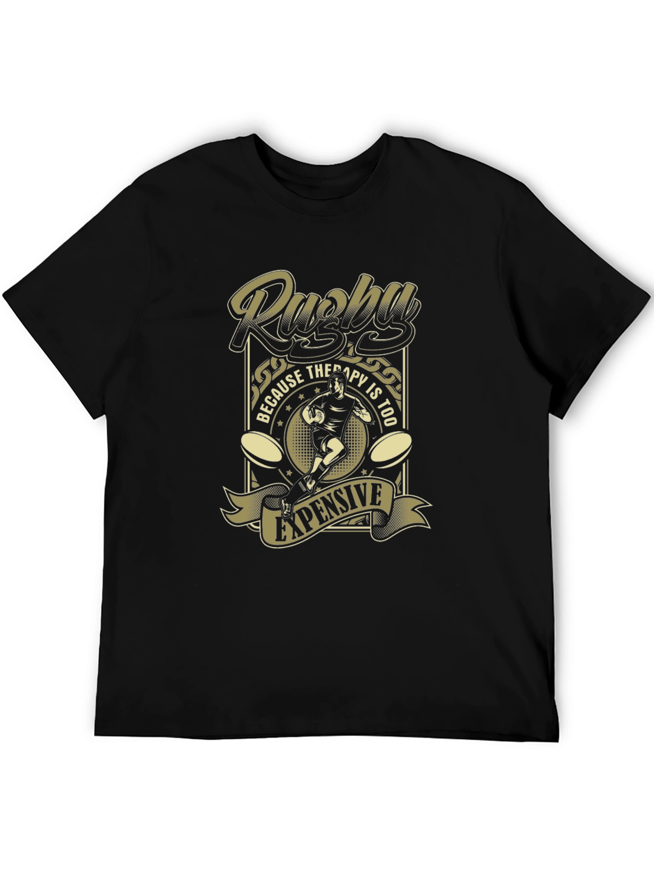 Rugby Therapy T-Shirt - Funny Sport Tee