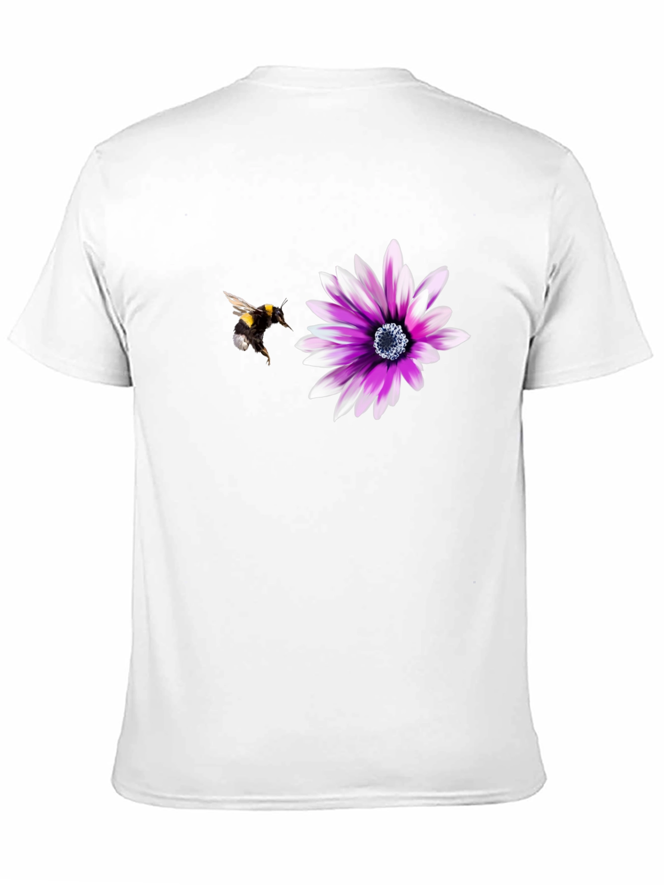 Bee & Flower Graphic T-Shirt - Nature Lover Tee