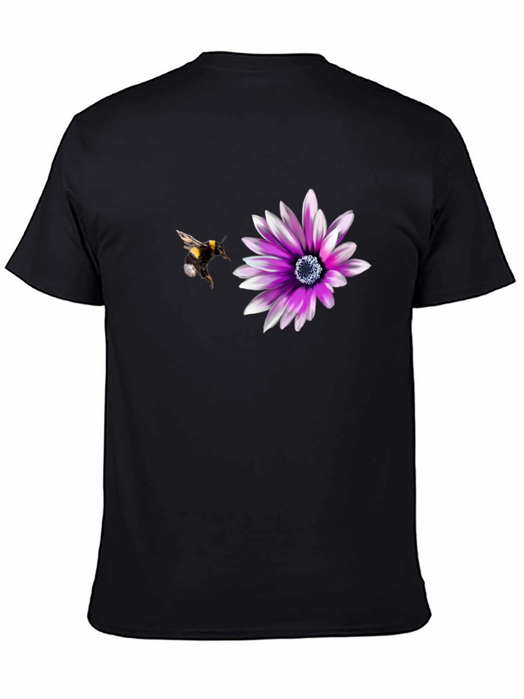 Bee & Flower Graphic T-Shirt - Nature Lover Tee