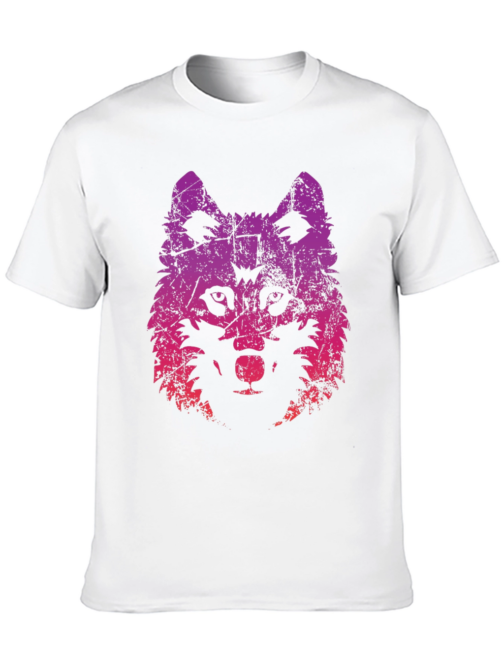 Wolf Graphic Print Tee - Trendy Black T-Shirt