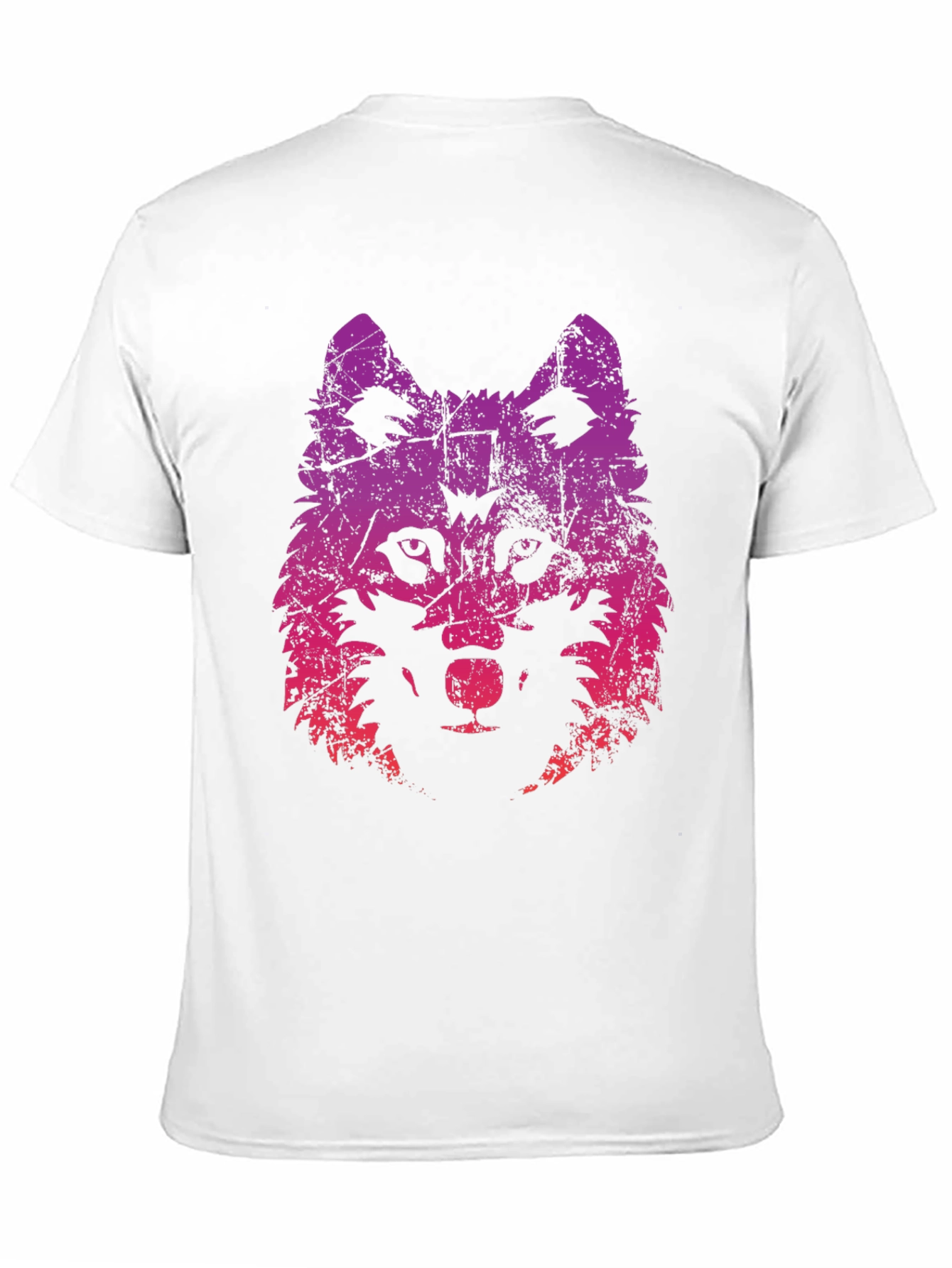 Wolf Graphic Print Tee - Trendy Black T-Shirt