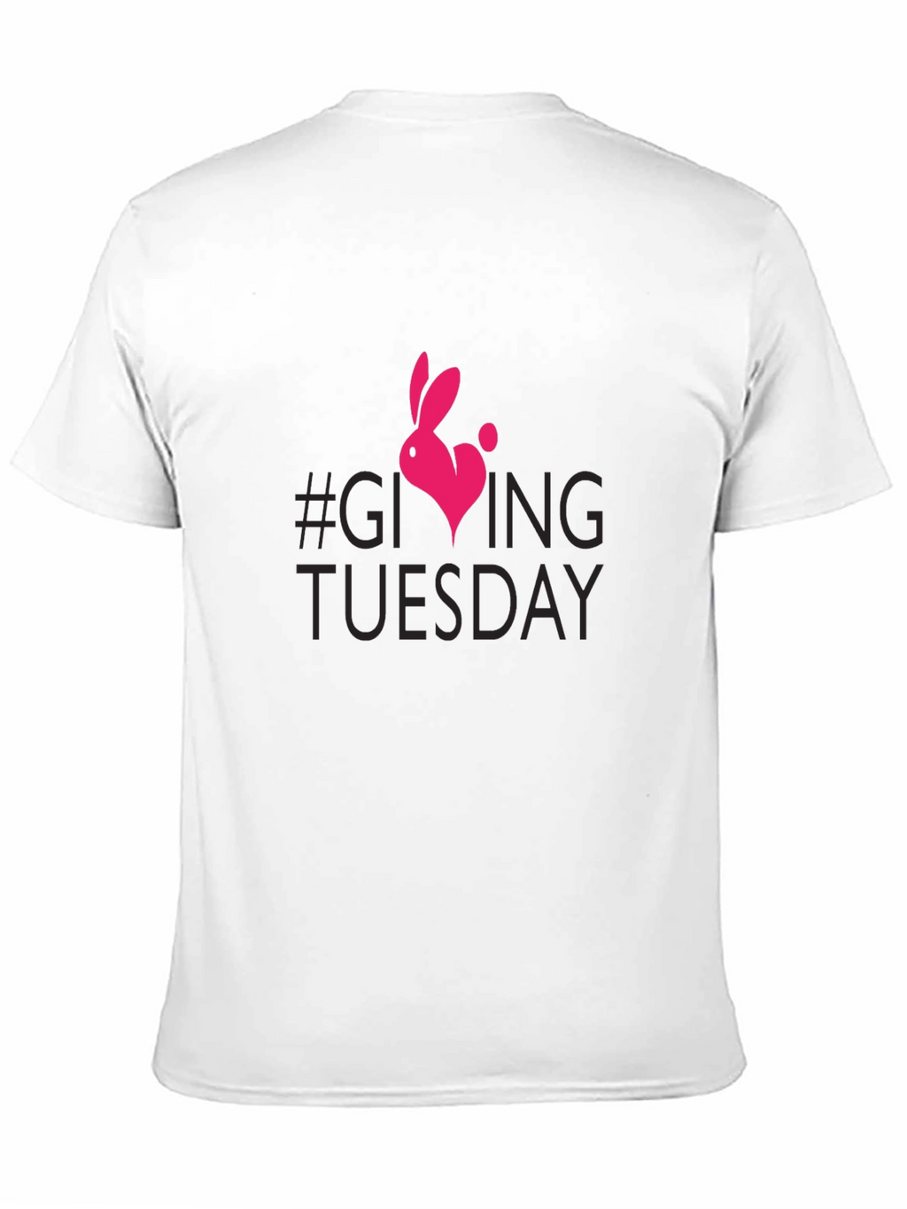 Giving Tuesday Pink Rabbit Heart T-Shirt