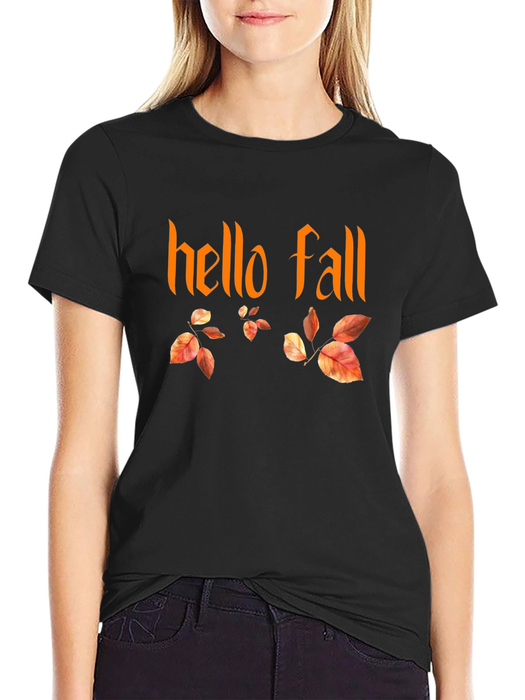 Hello Fall Graphic T-Shirt - Autumn Season Tee