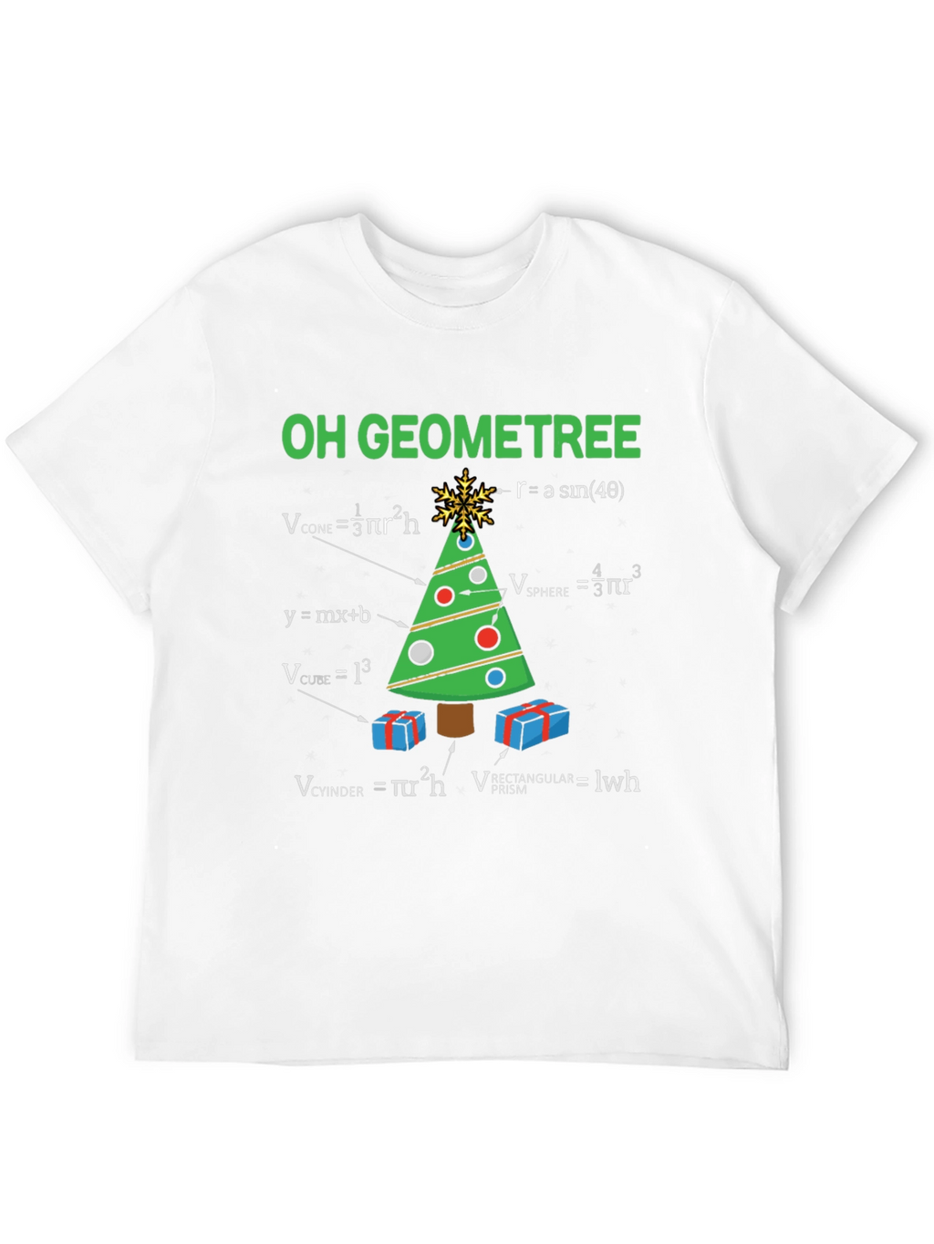 Oh Geometree T-Shirt: Math Christmas Tee
