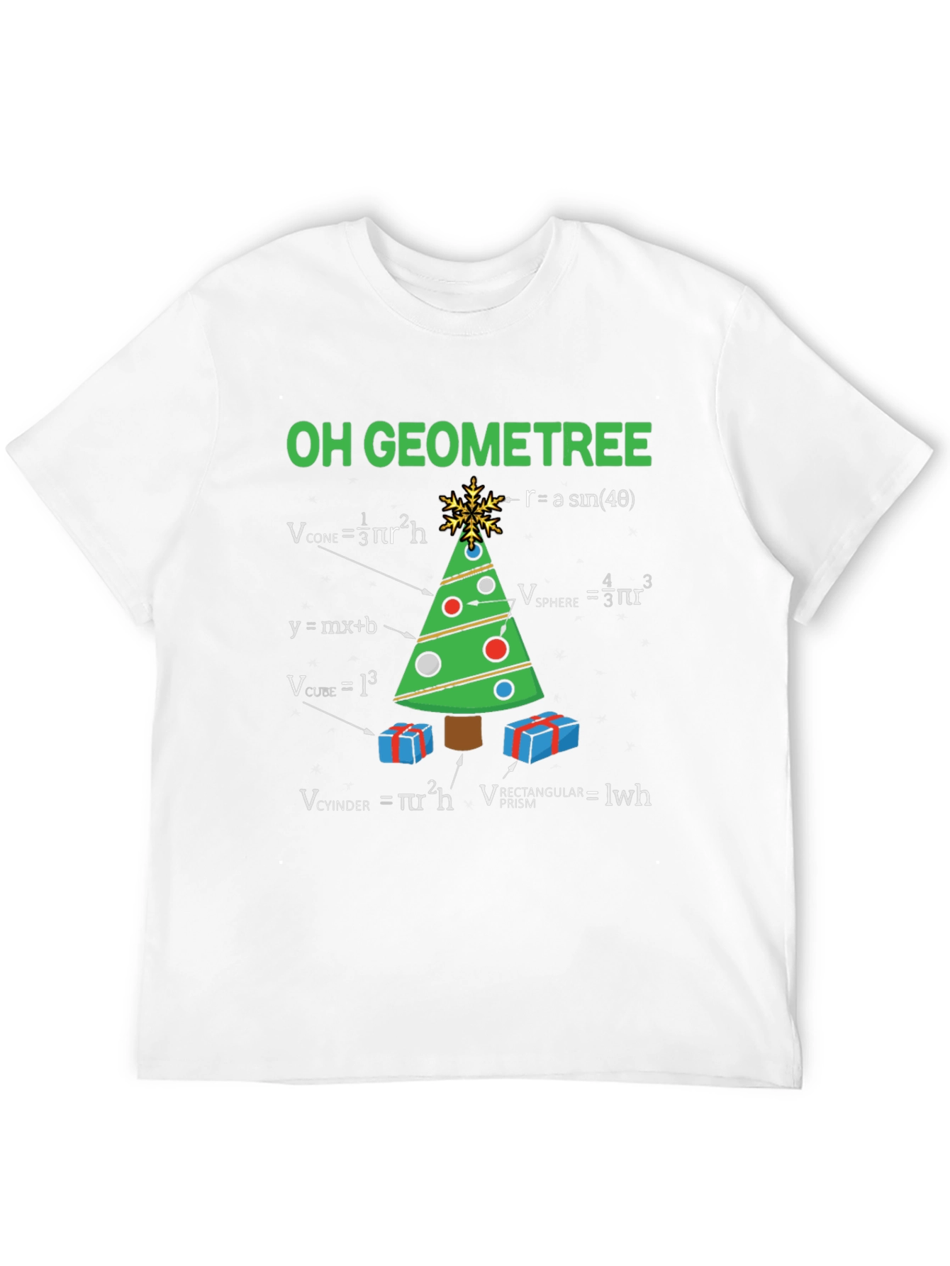 Oh Geometree T-Shirt: Math Christmas Tee