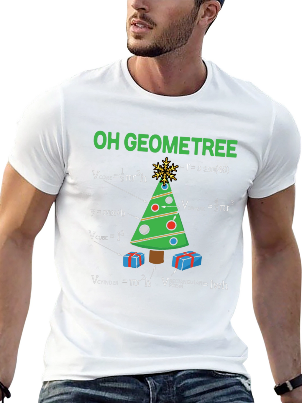 Oh Geometree T-Shirt: Math Christmas Tee