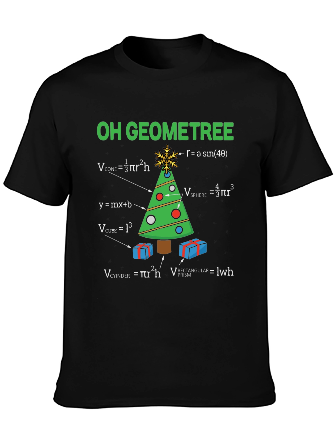 Oh Geometree T-Shirt: Math Christmas Tee