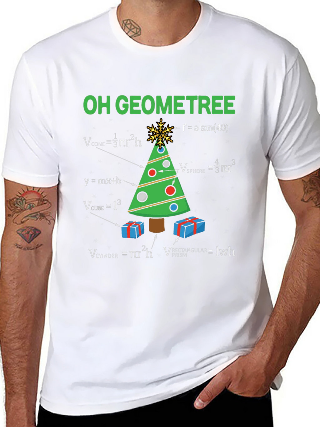 Oh Geometree T-Shirt: Math Christmas Tee