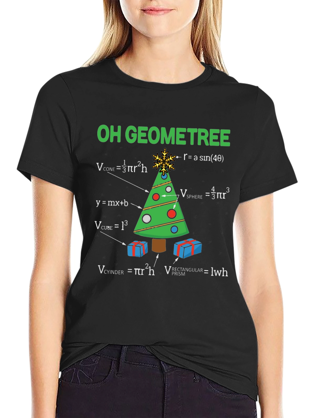 Oh Geometree T-Shirt: Math Christmas Tee