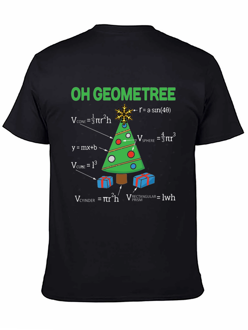 Oh Geometree T-Shirt: Math Christmas Tee