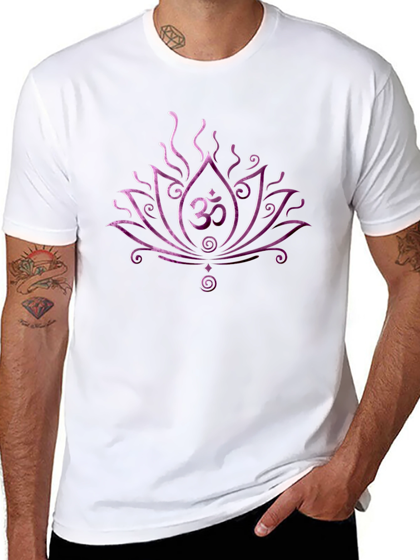 Om Lotus Graphic T-Shirt