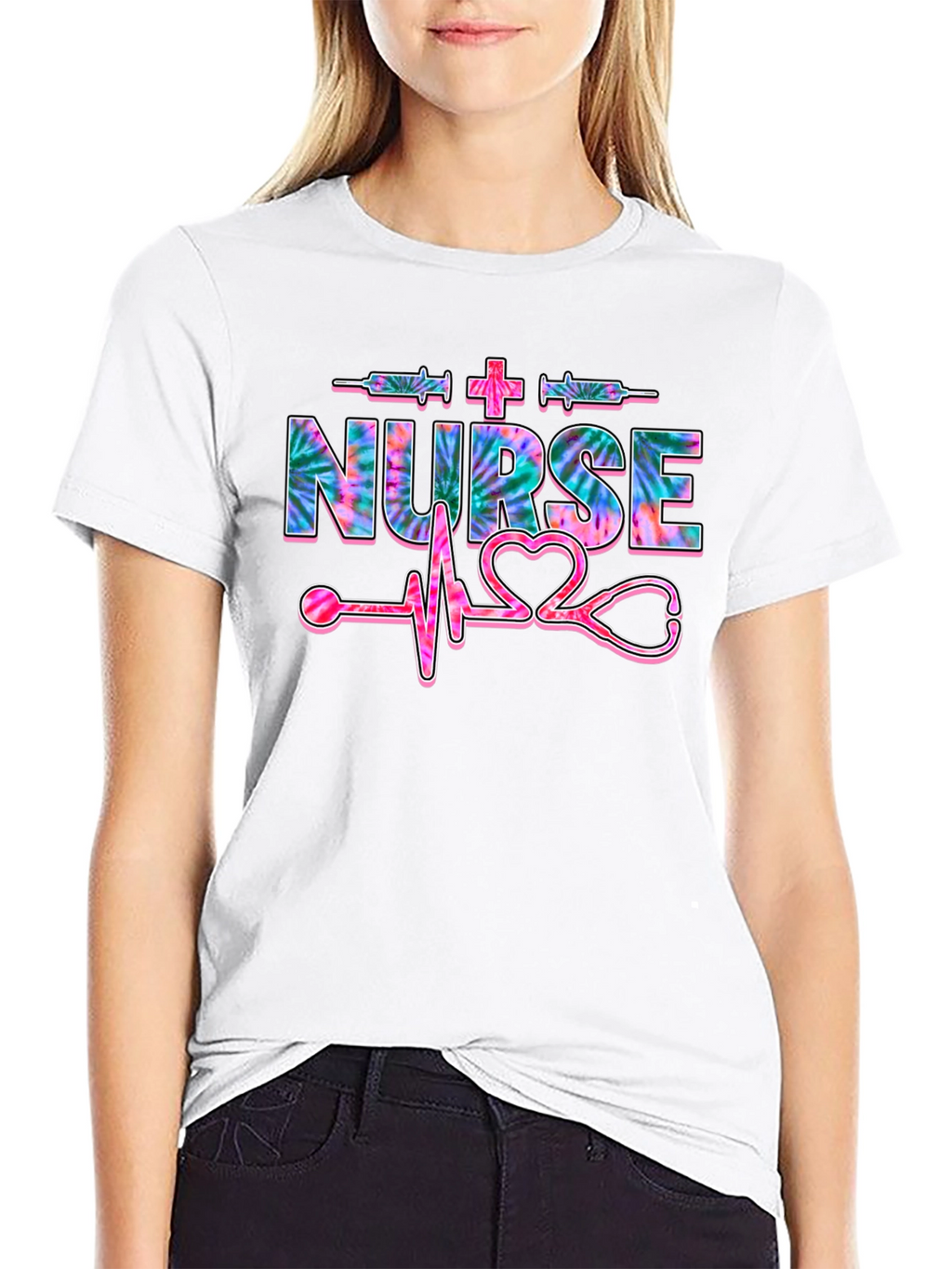 Nurse Tie Dye Graphic Tee