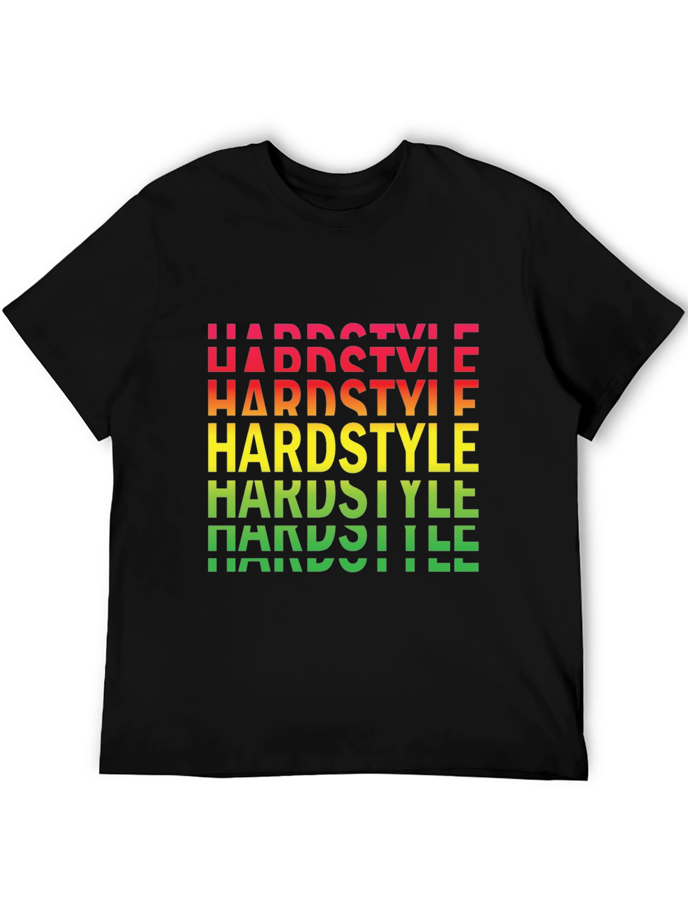 Hardstyle Graphic Print Black T-Shirt