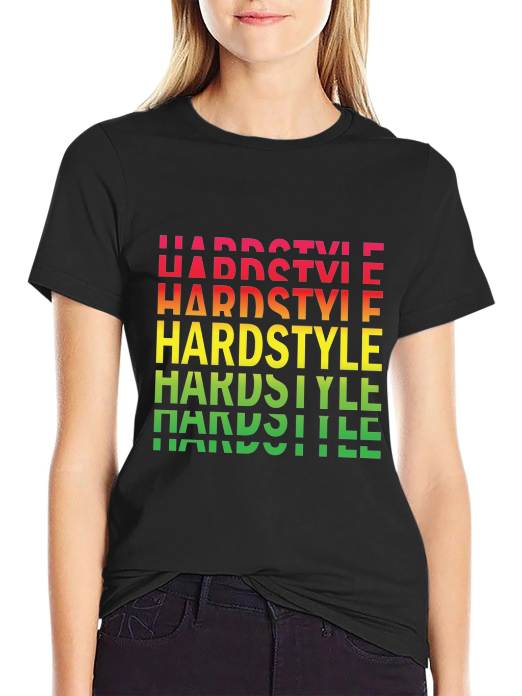 Hardstyle Graphic Print Black T-Shirt