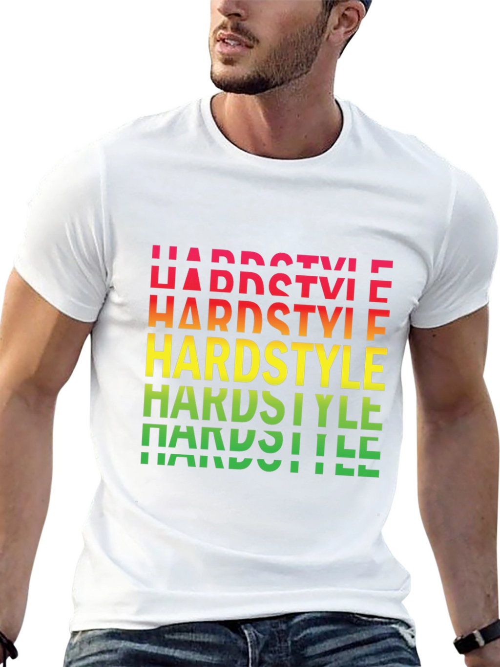 Hardstyle Graphic Print Black T-Shirt