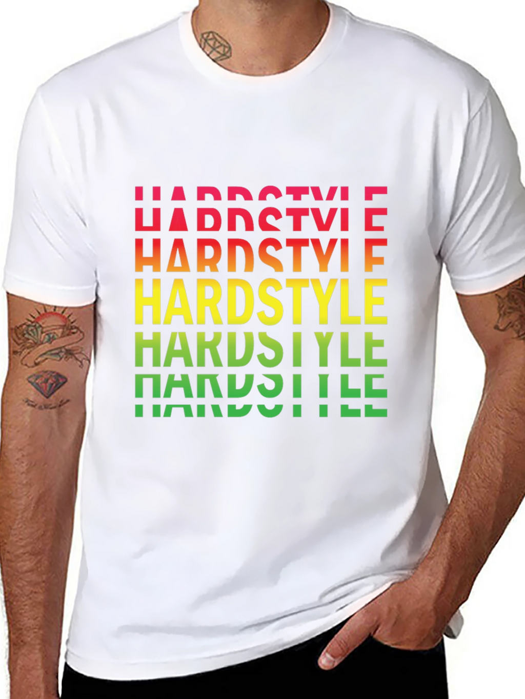 Hardstyle Graphic Print Black T-Shirt