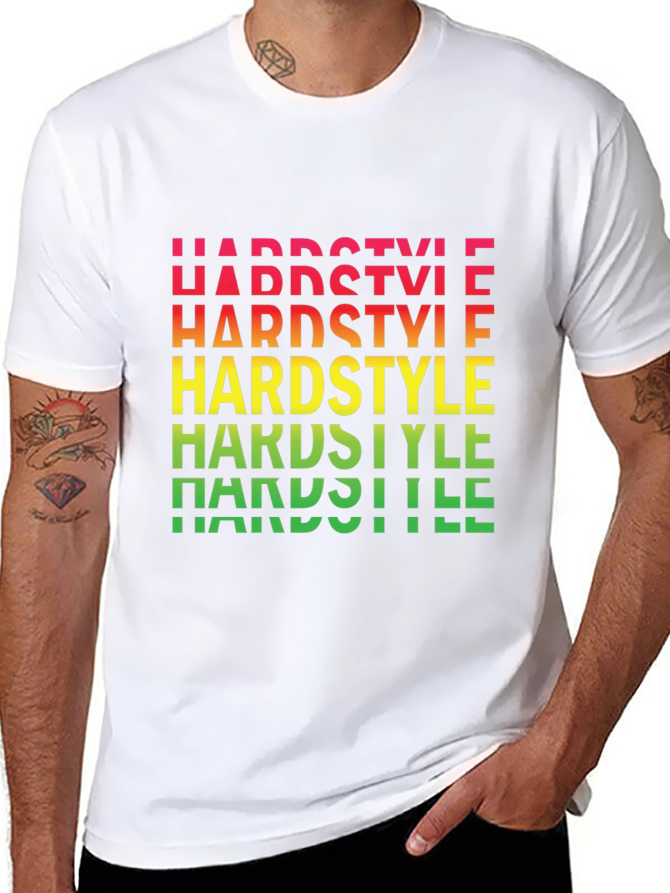 Hardstyle Graphic Print Black T-Shirt