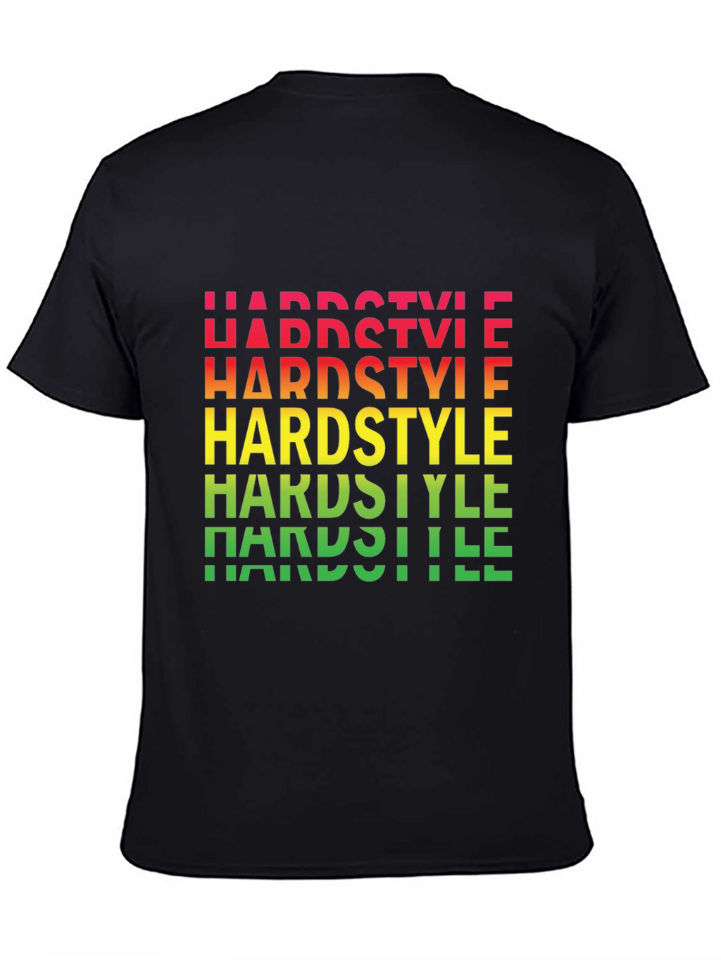 Hardstyle Graphic Print Black T-Shirt