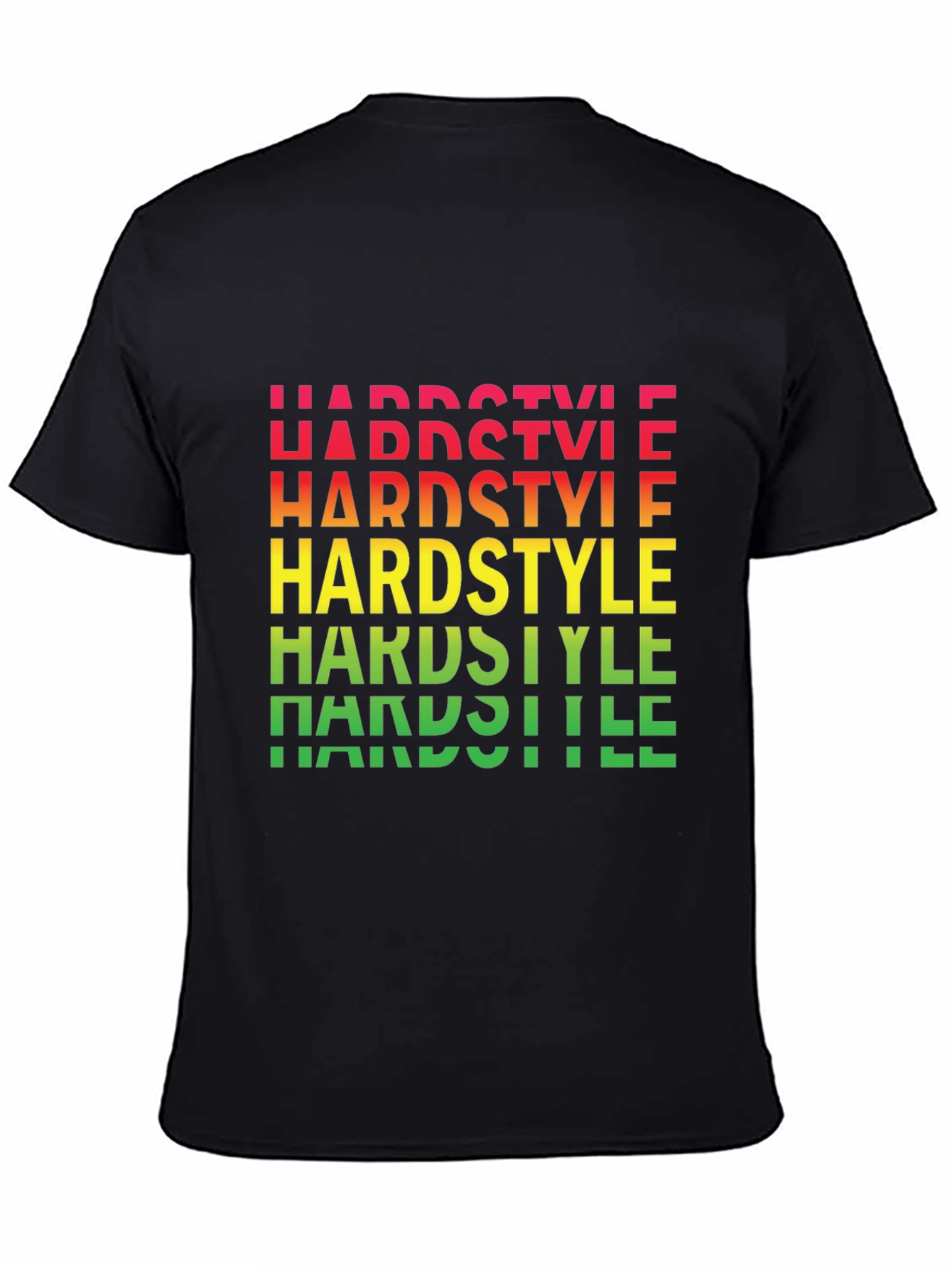Hardstyle Graphic Print Black T-Shirt