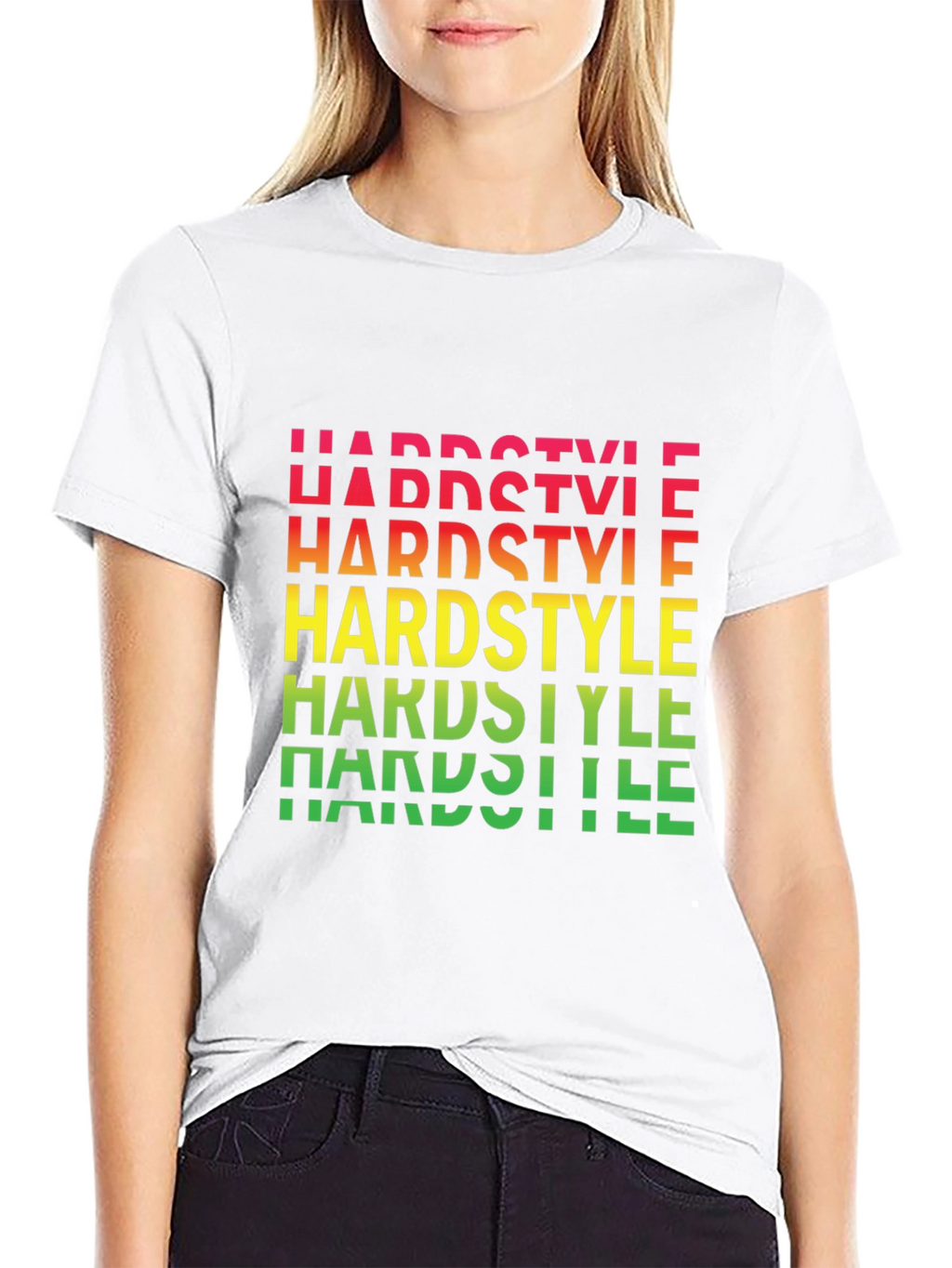 Hardstyle Graphic Print Black T-Shirt