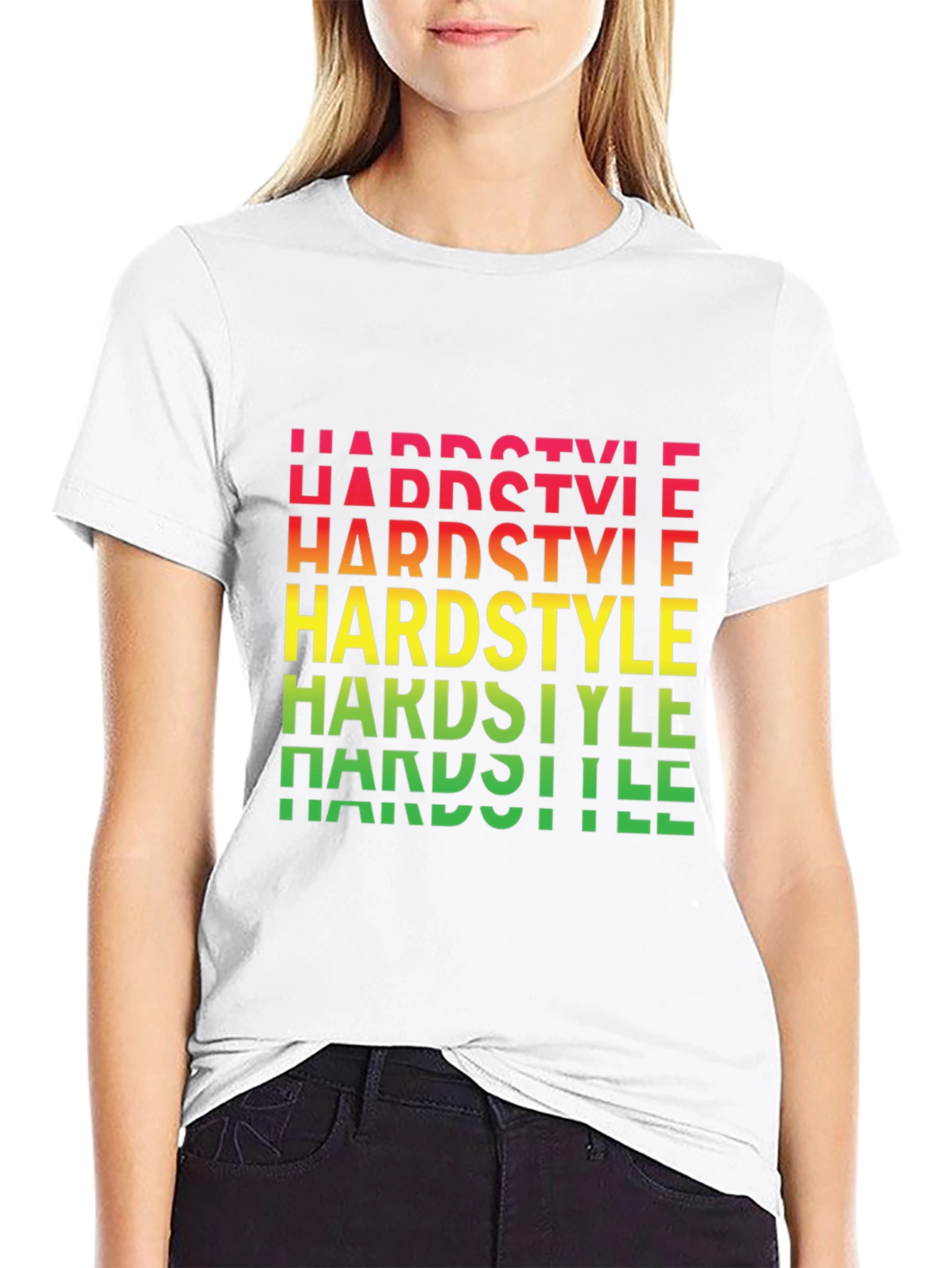 Hardstyle Graphic Print Black T-Shirt