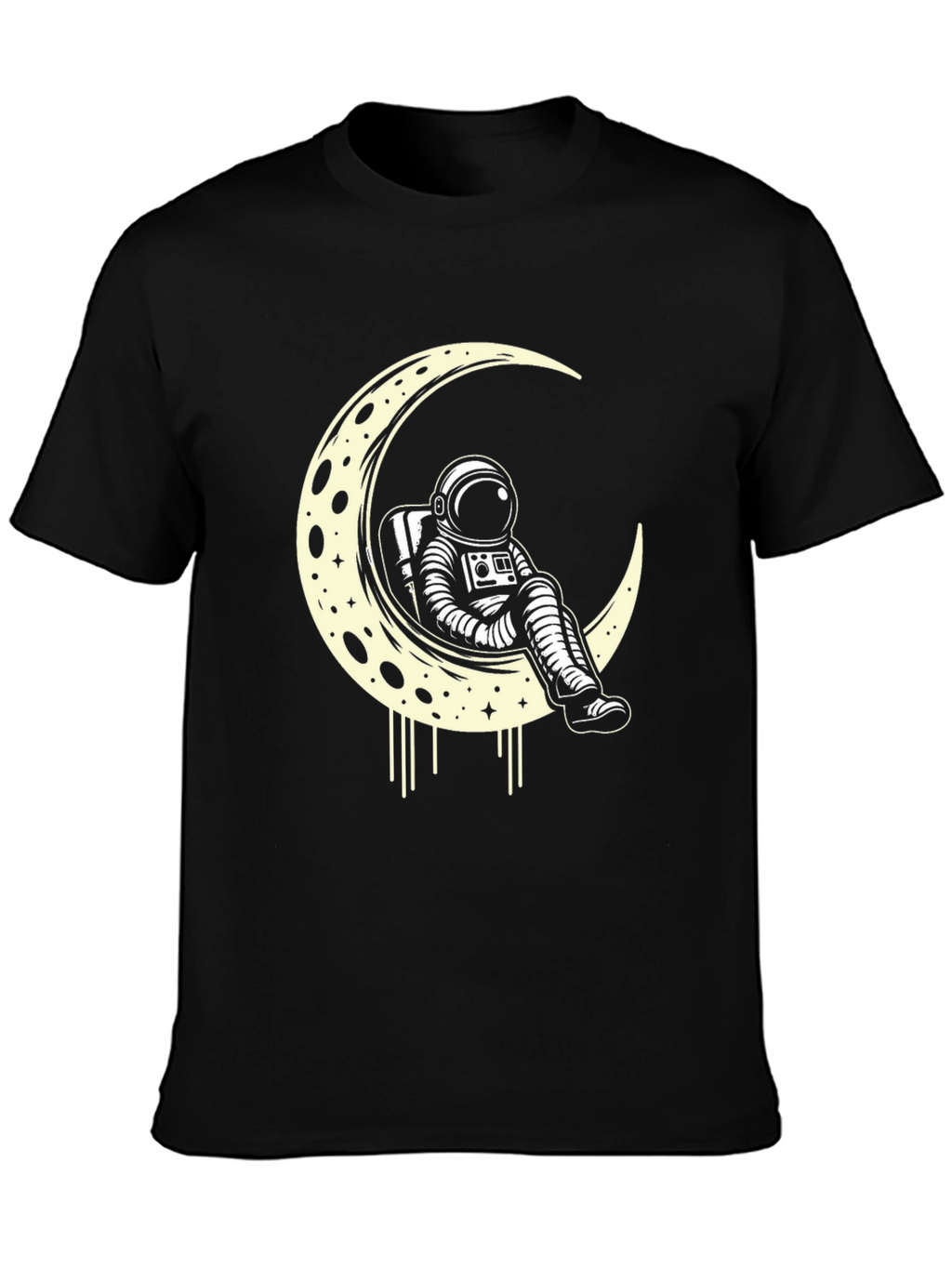 Astronaut Moon Graphic Tee - Cosmic Style