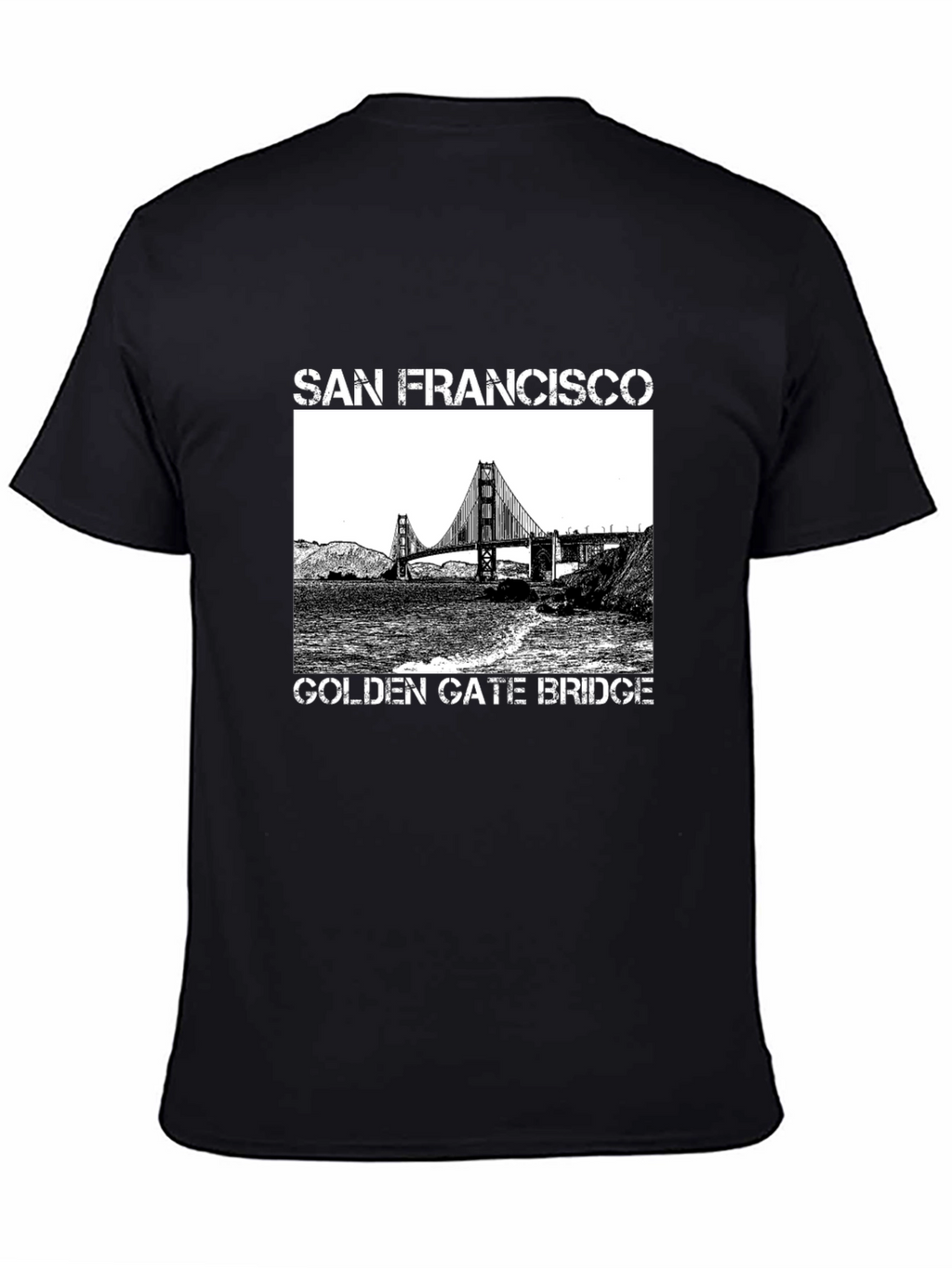 San Francisco Golden Gate Bridge Graphic Tee - Black
