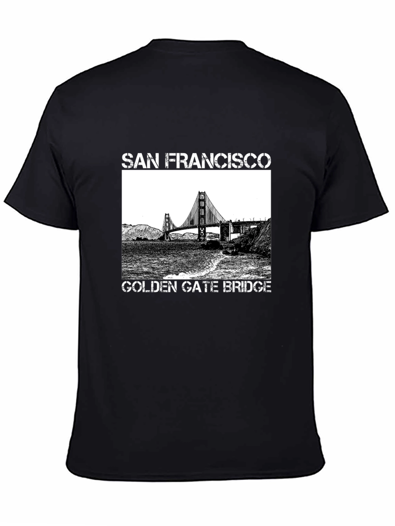 San Francisco Golden Gate Bridge Graphic Tee - Black