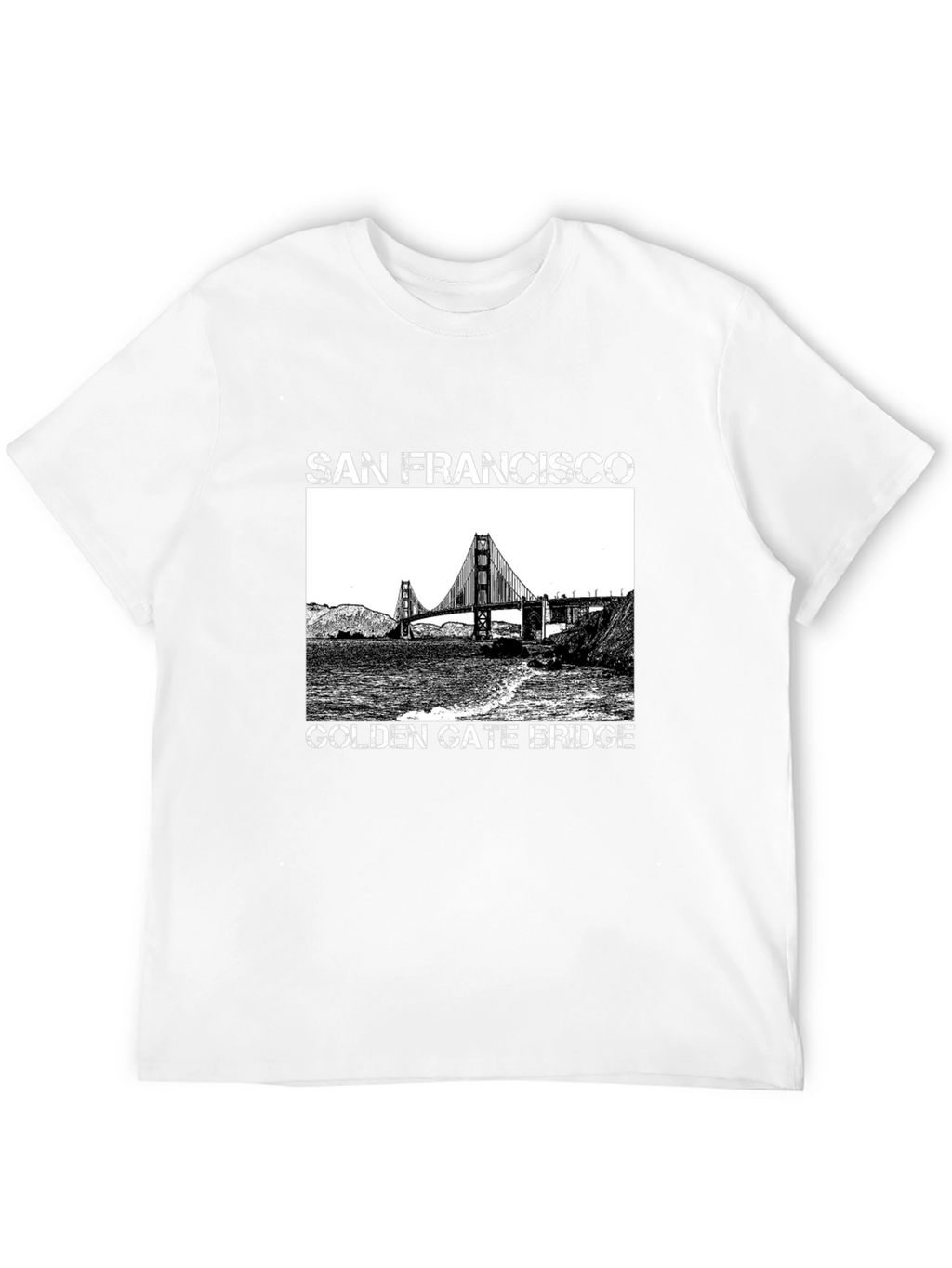 San Francisco Golden Gate Bridge Graphic Tee - Black