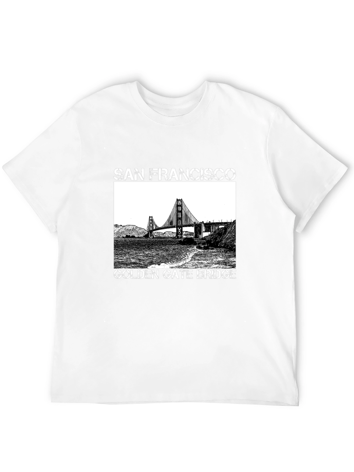San Francisco Golden Gate Bridge Graphic Tee - Black