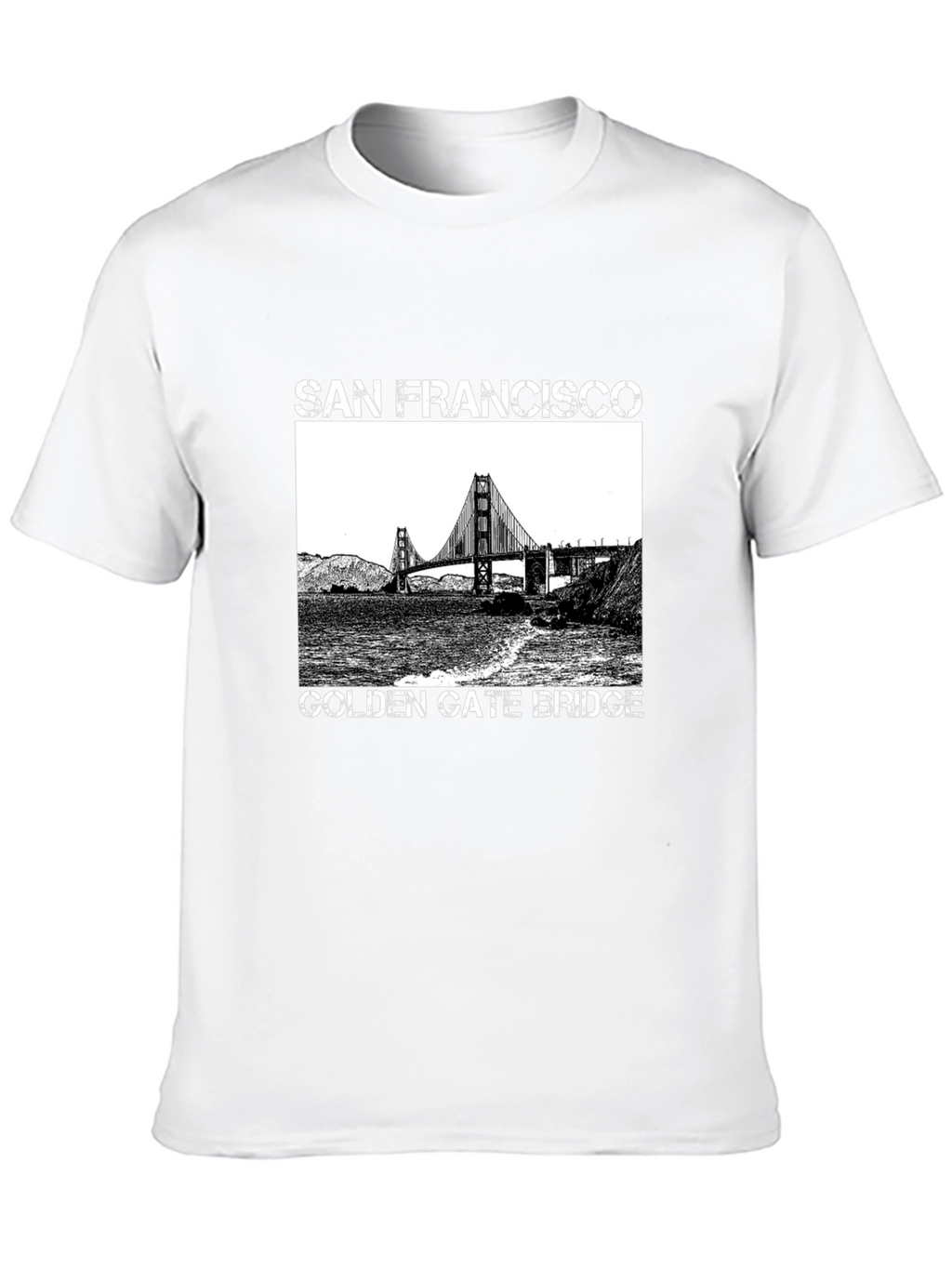San Francisco Golden Gate Bridge Graphic Tee - Black